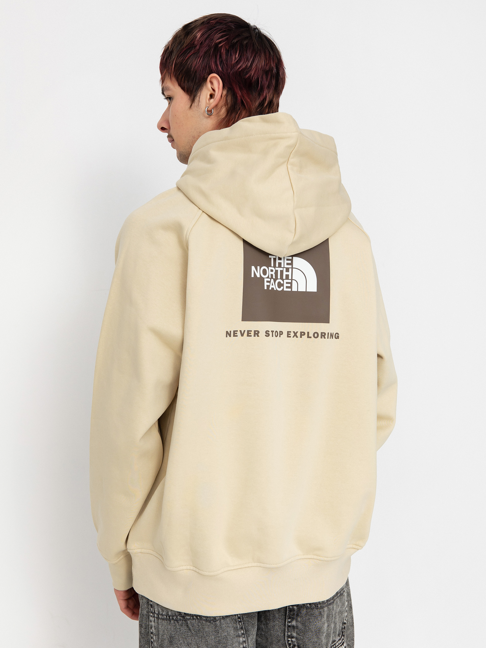 Bluza z kapturem The North Face Raglan Box Nse HD (gravel/smokey brown)