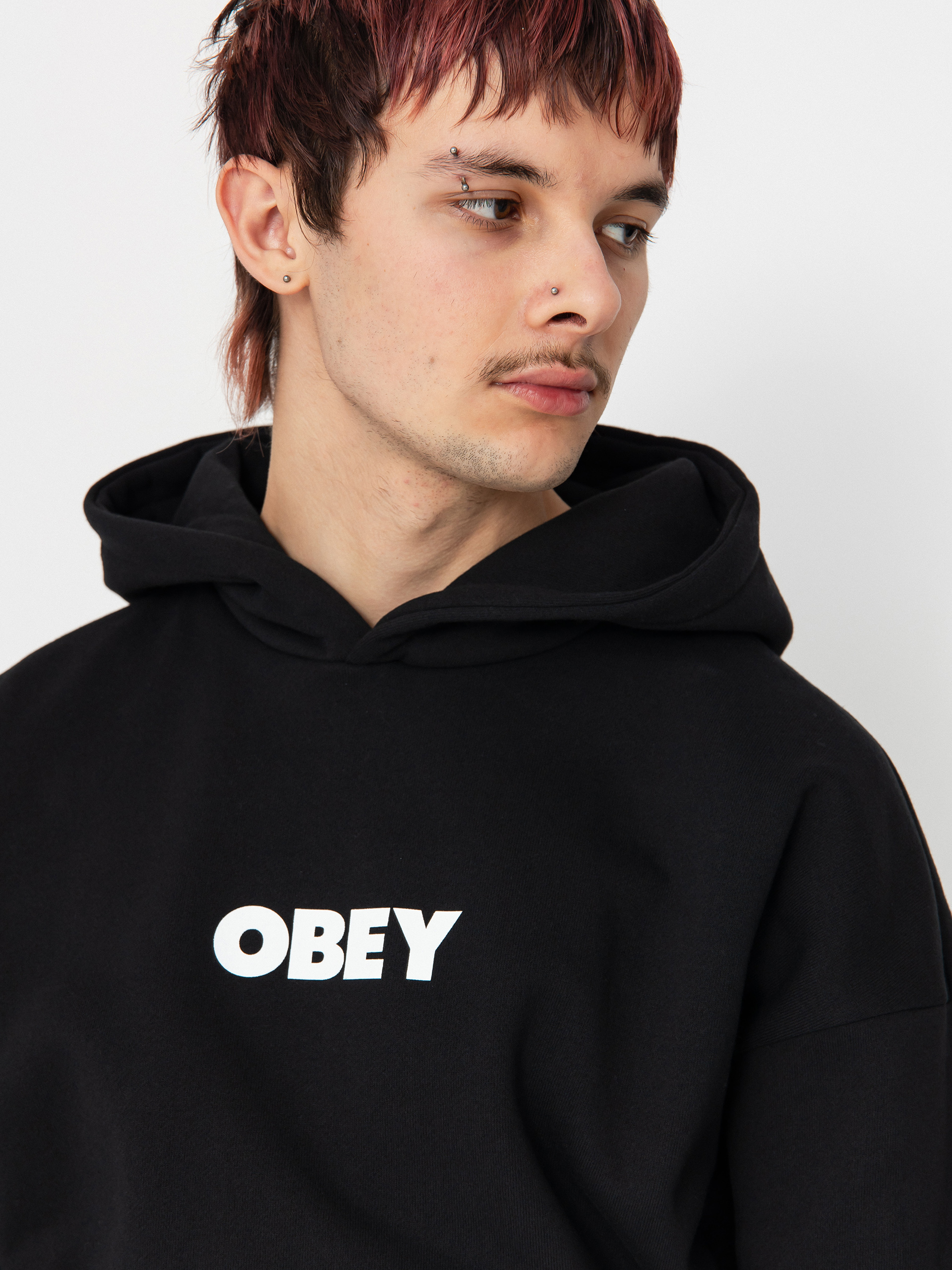 Bluza z kapturem OBEY Bold Extra Heavy HD (black)