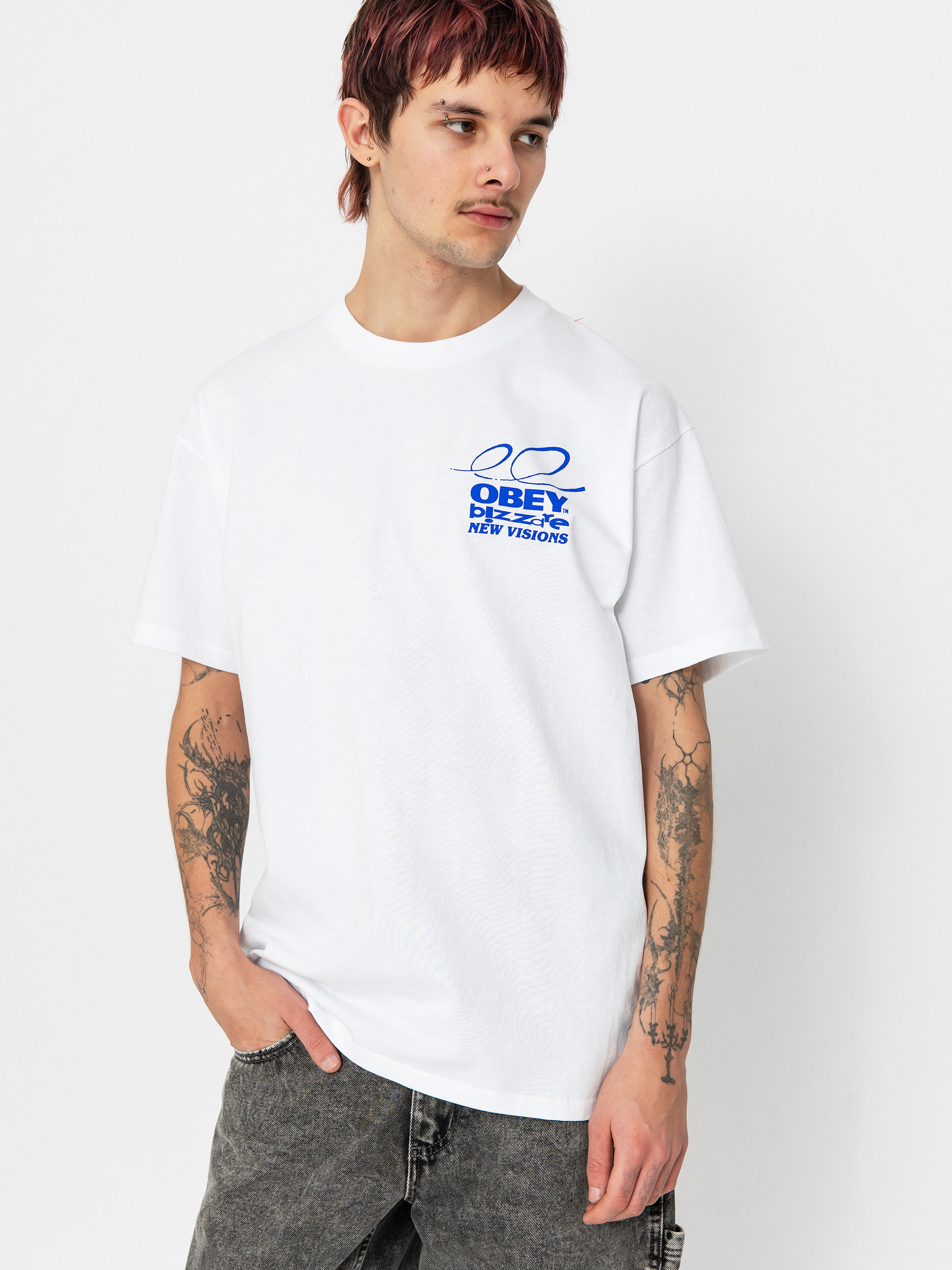 T-shirt OBEY Bizzare New Visions (white)