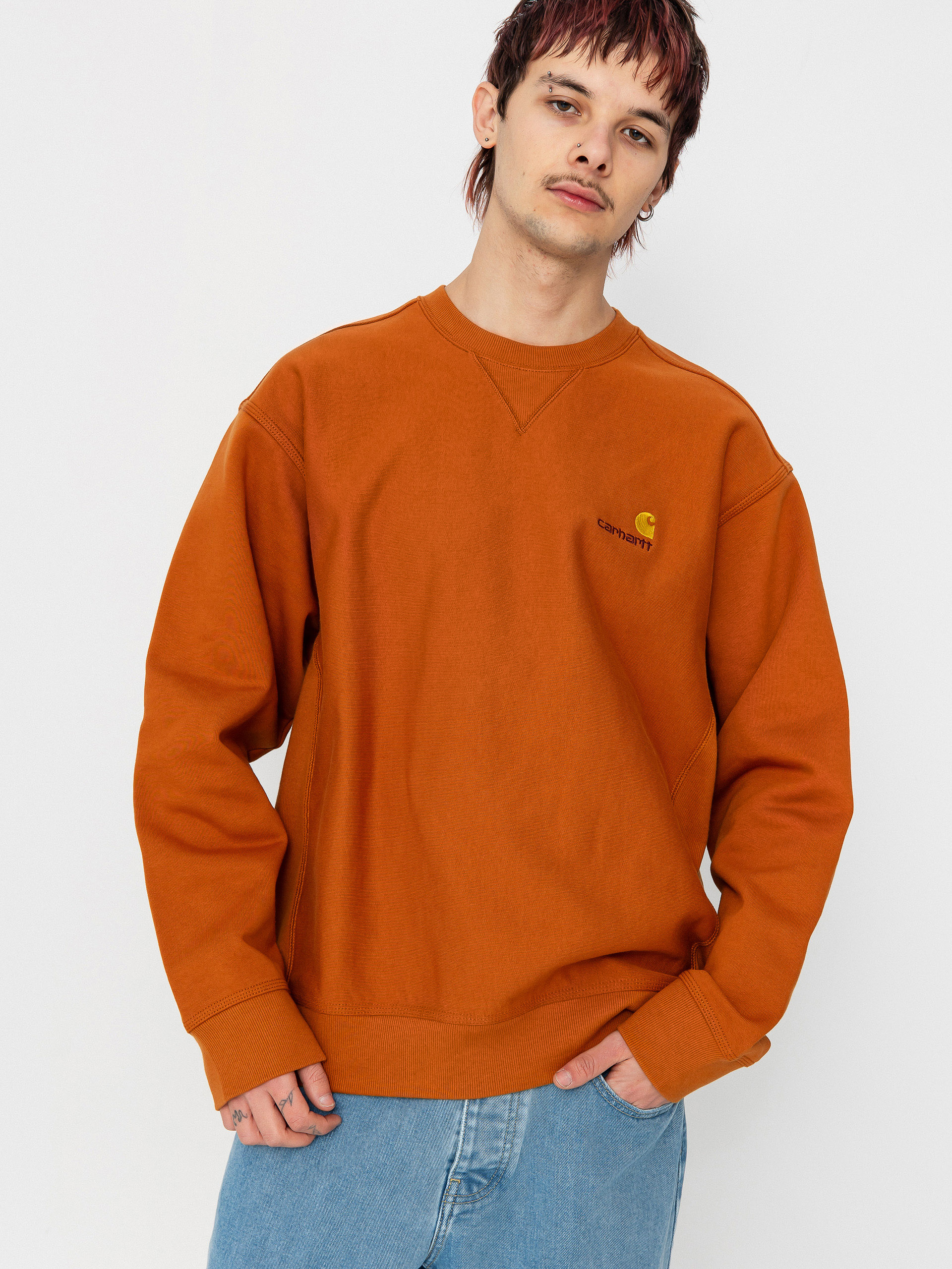 Bluza Carhartt WIP American Script (sienna)