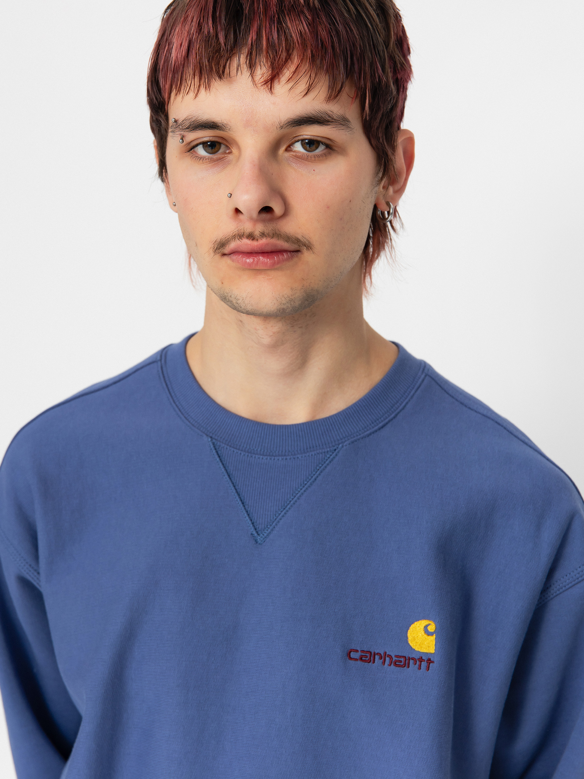 Bluza Carhartt WIP American Script (blue iris)