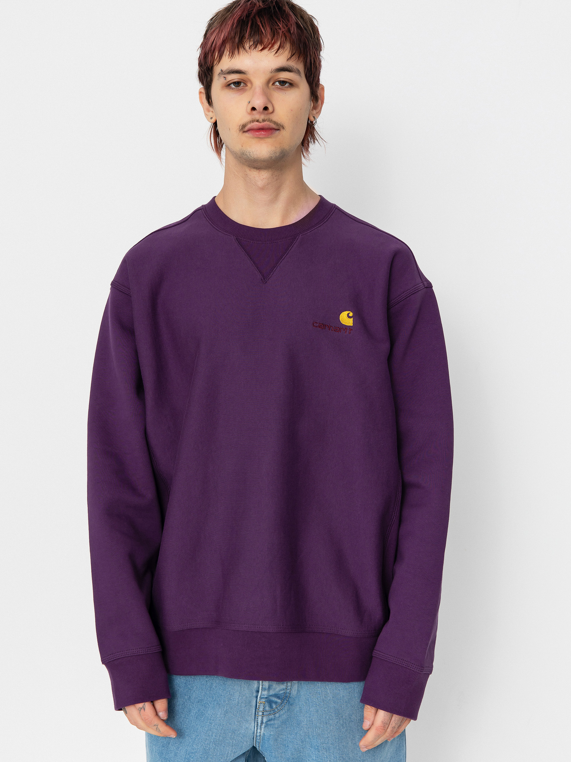 Bluza Carhartt WIP American Script (huckleberry)