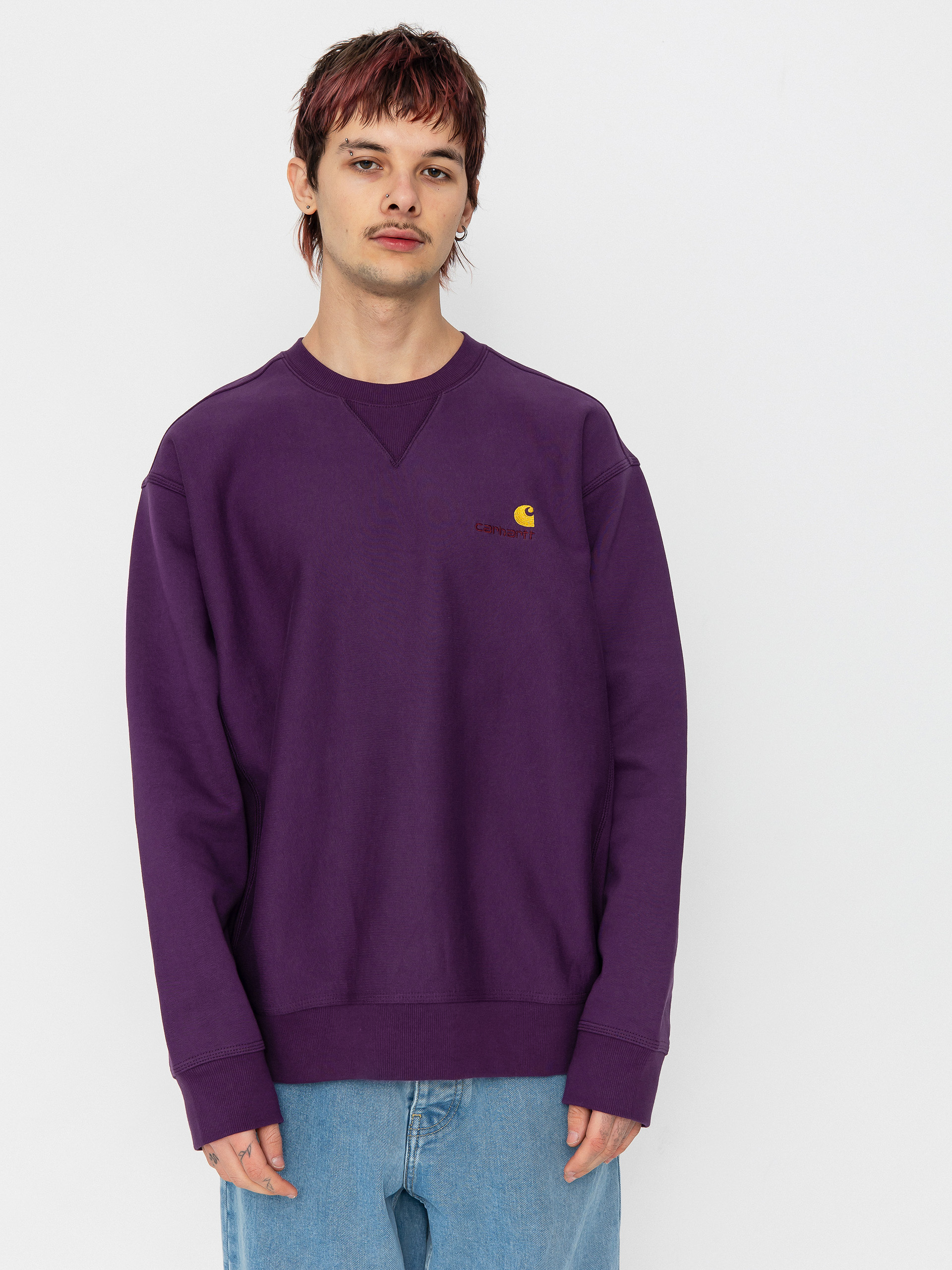 Bluza Carhartt WIP American Script (huckleberry)