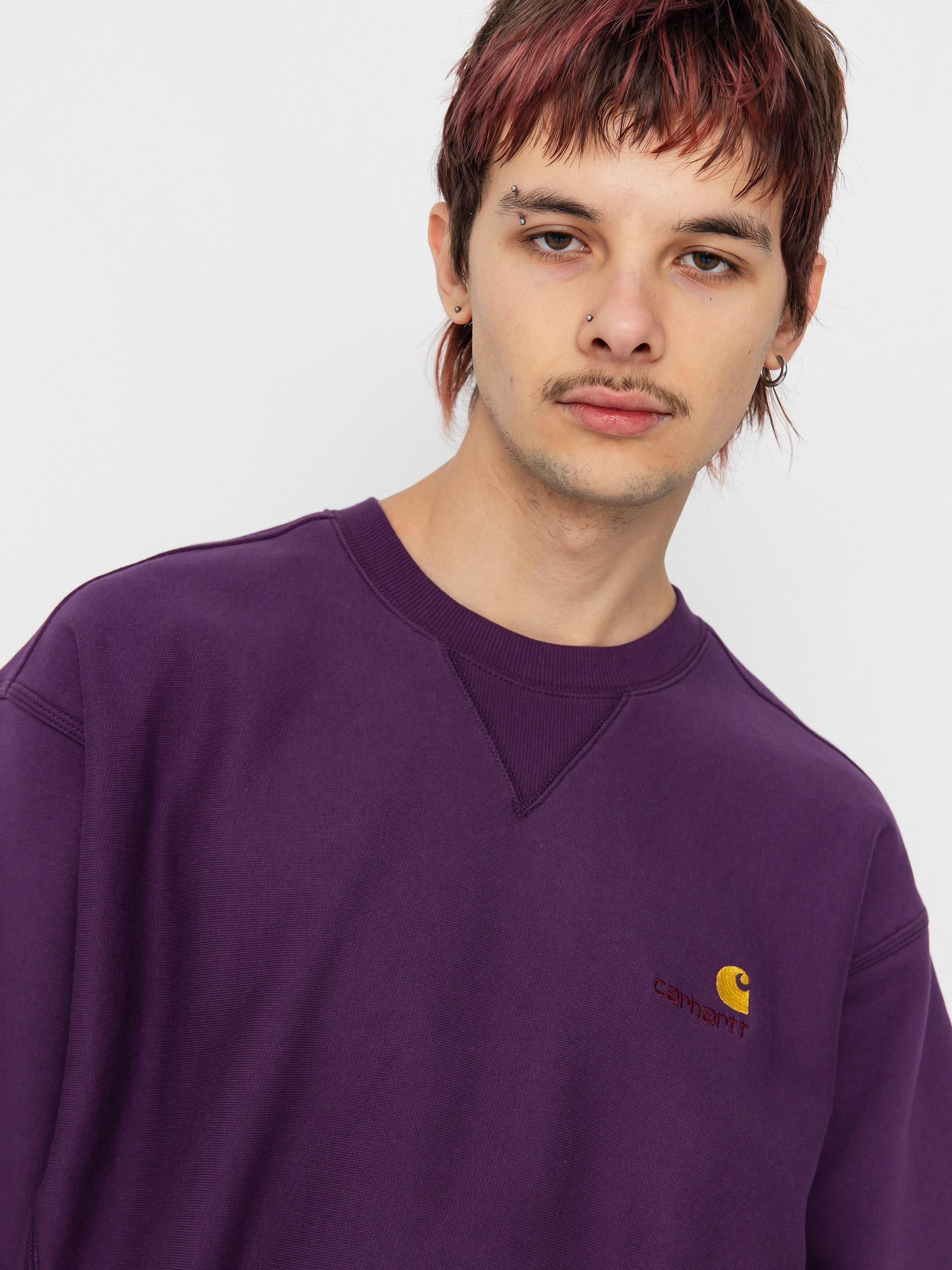 Bluza Carhartt WIP American Script (huckleberry)