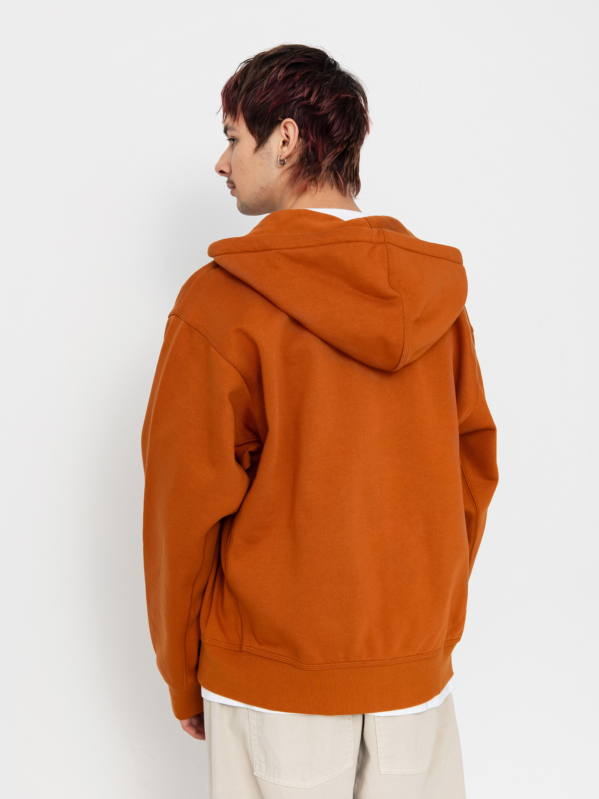 Bluza z kapturem Carhartt WIP American Script ZHD (sienna)