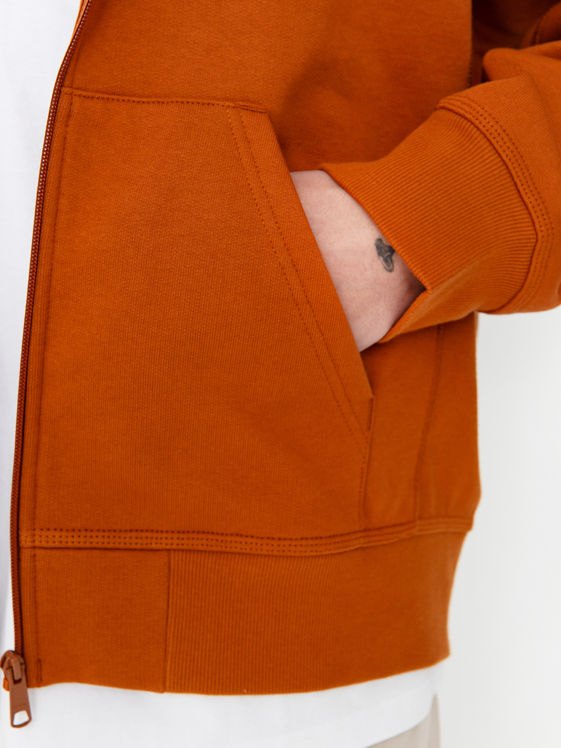 Bluza z kapturem Carhartt WIP American Script ZHD (sienna)