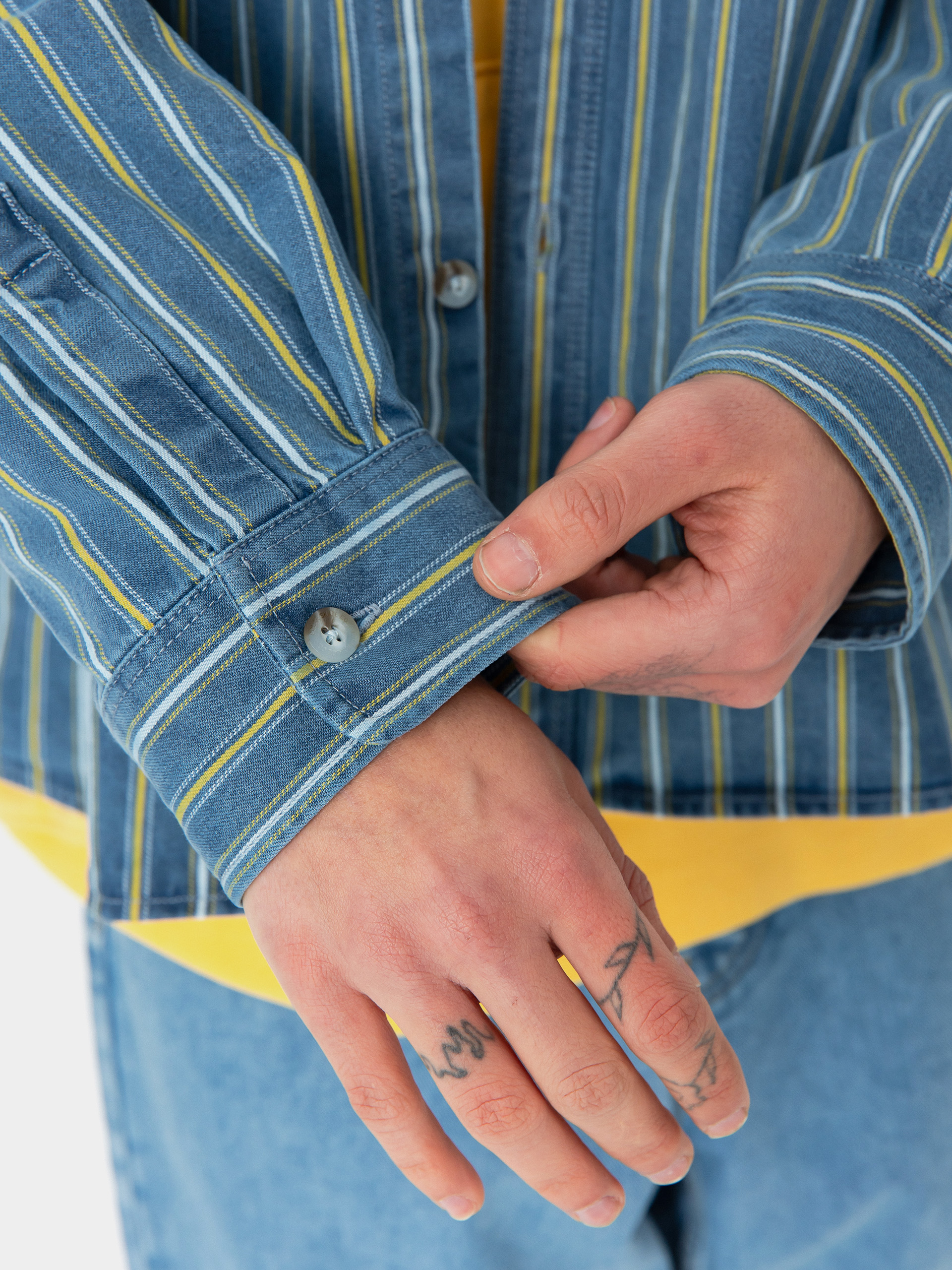 Koszula Polar Skate Mike Denim (blue/yellow)