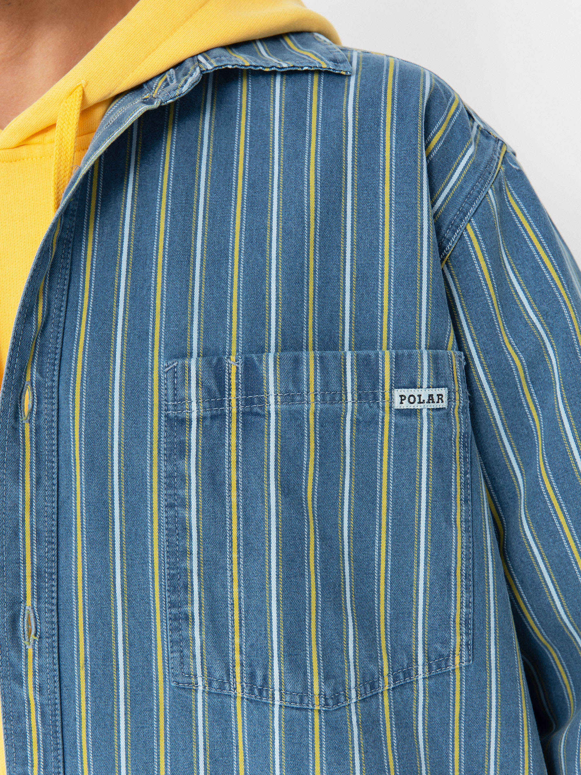 Koszula Polar Skate Mike Denim (blue/yellow)