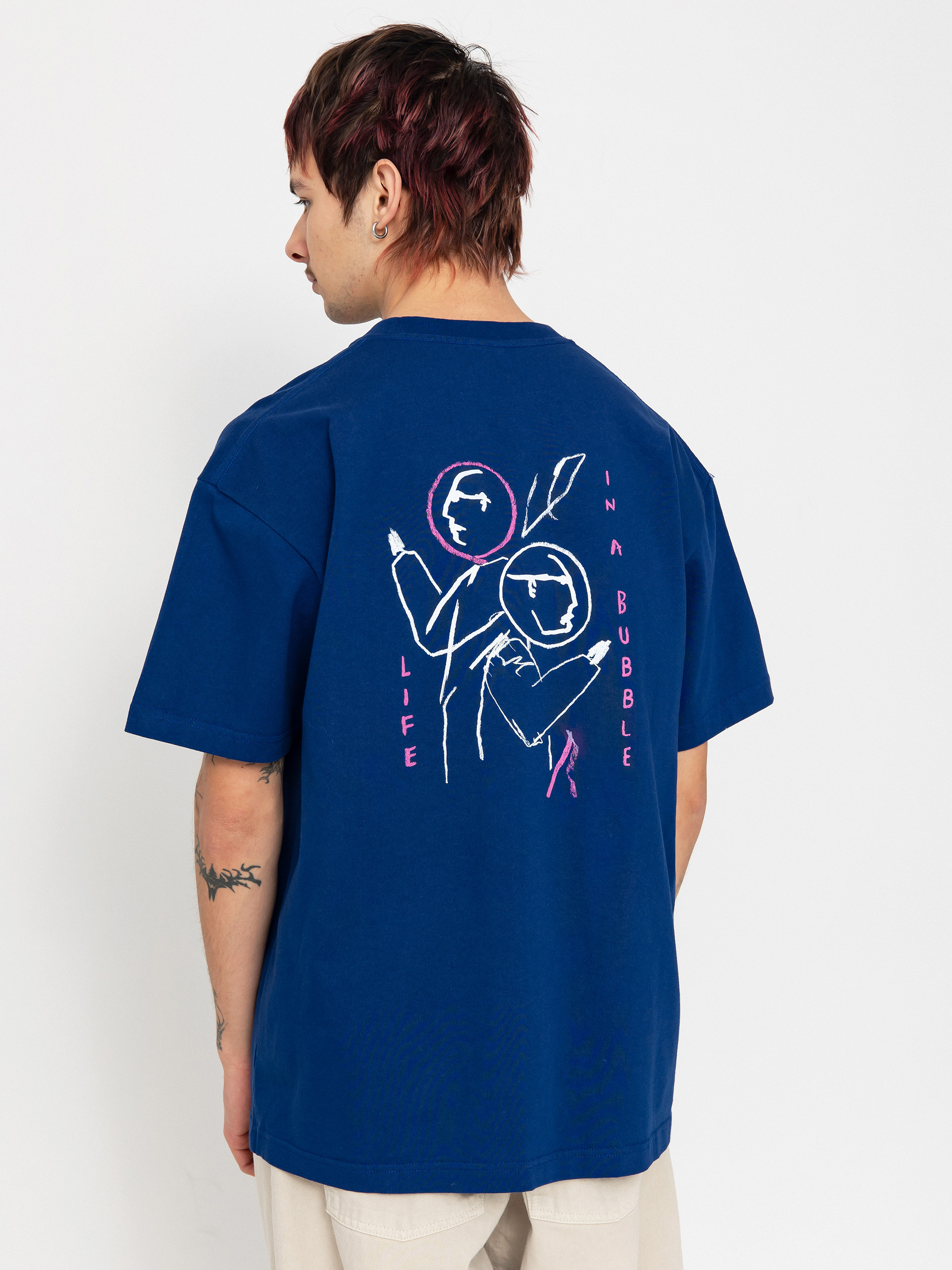 T-shirt Polar Skate Life In a Bubble (deep royal blue)