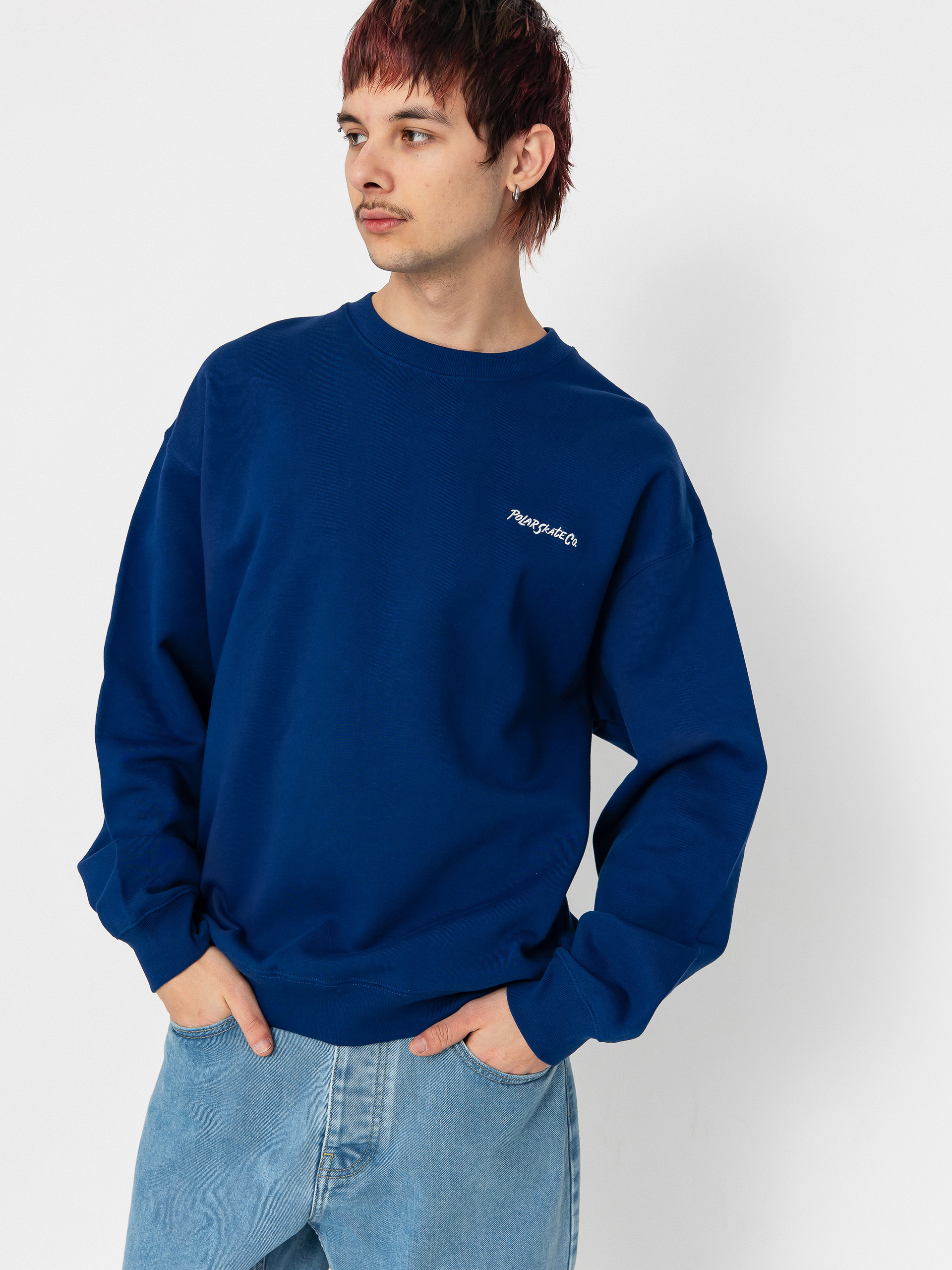 Bluza Polar Skate Dave Crewneck (deep royal blue)