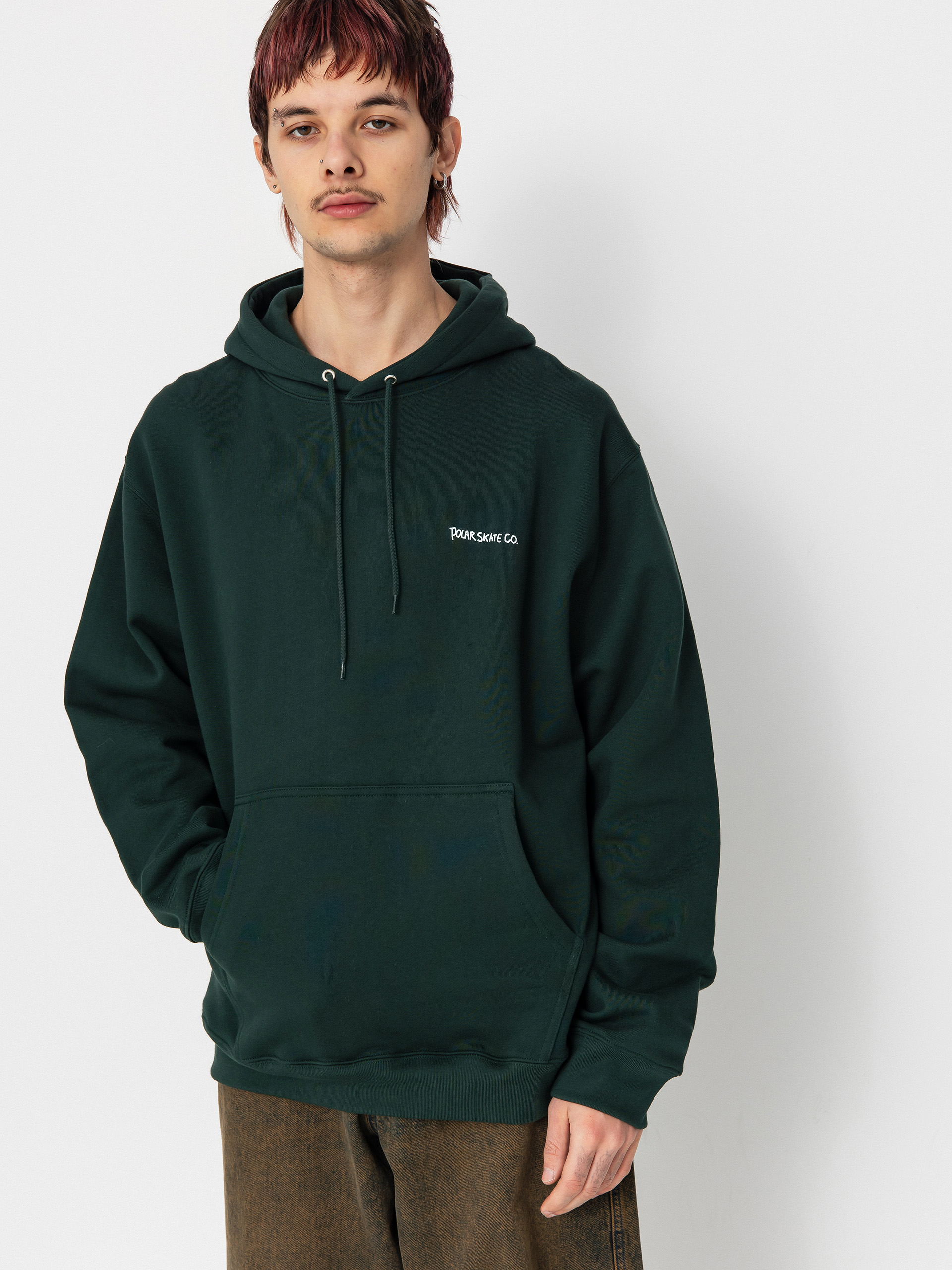 Bluza z kapturem Polar Skate Dave Dual Living HD (dark green)