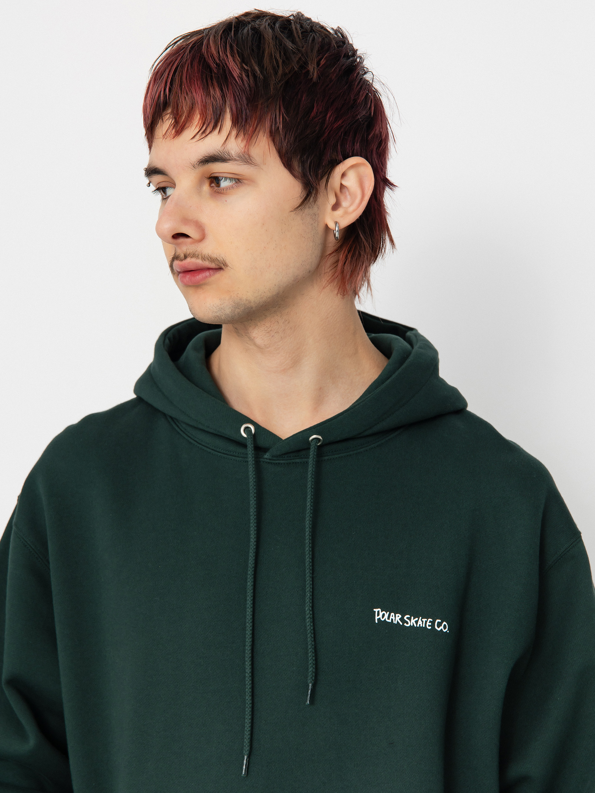 Bluza z kapturem Polar Skate Dave Dual Living HD (dark green)
