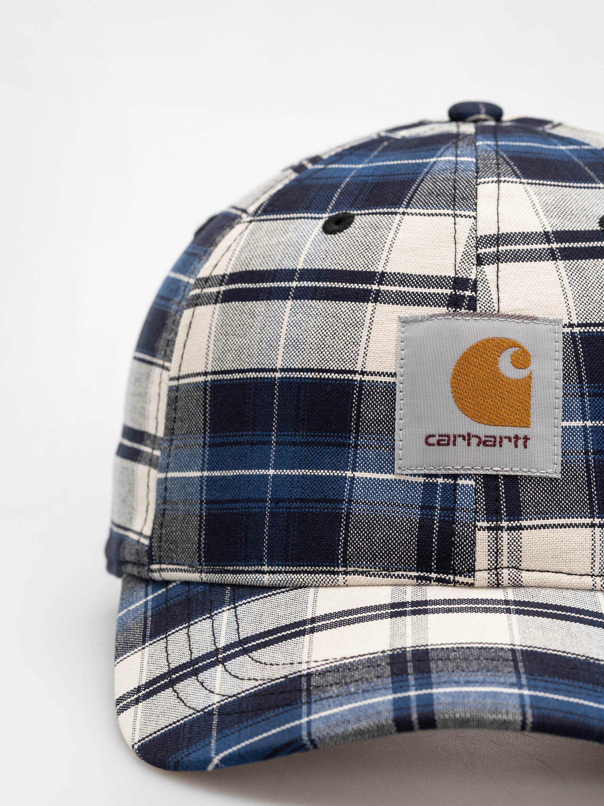 Czapka z daszkiem Carhartt WIP Tarbell (tarbell check/dark navy/white)