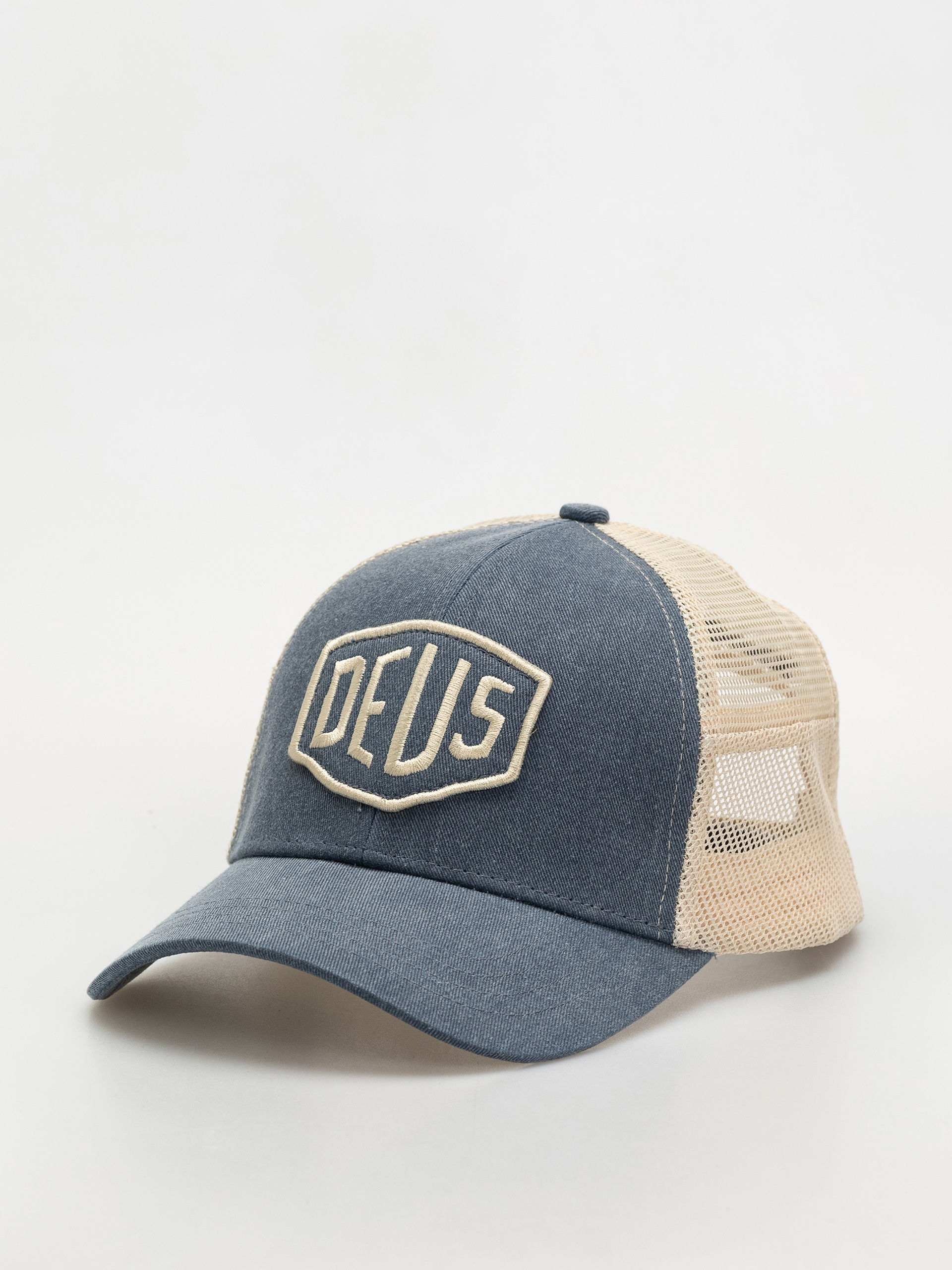 【DEUS EX MACHINA】 CHLORINE TRUCKER - NAVY Hats | Deus Ex Machina | Hot Streaks Trucker Navy – Deus Ex