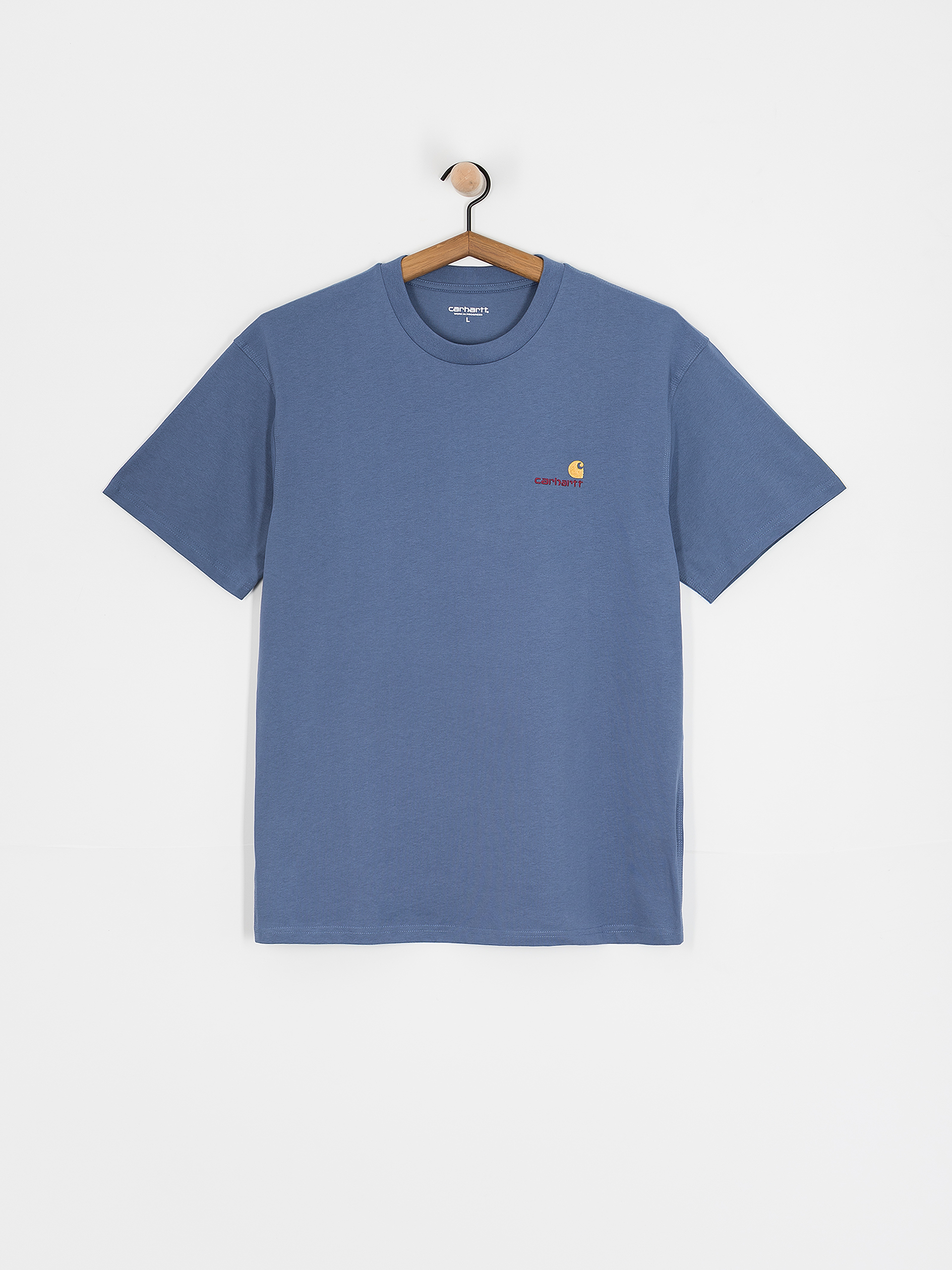 T-shirt Carhartt WIP American Script (blue iris)