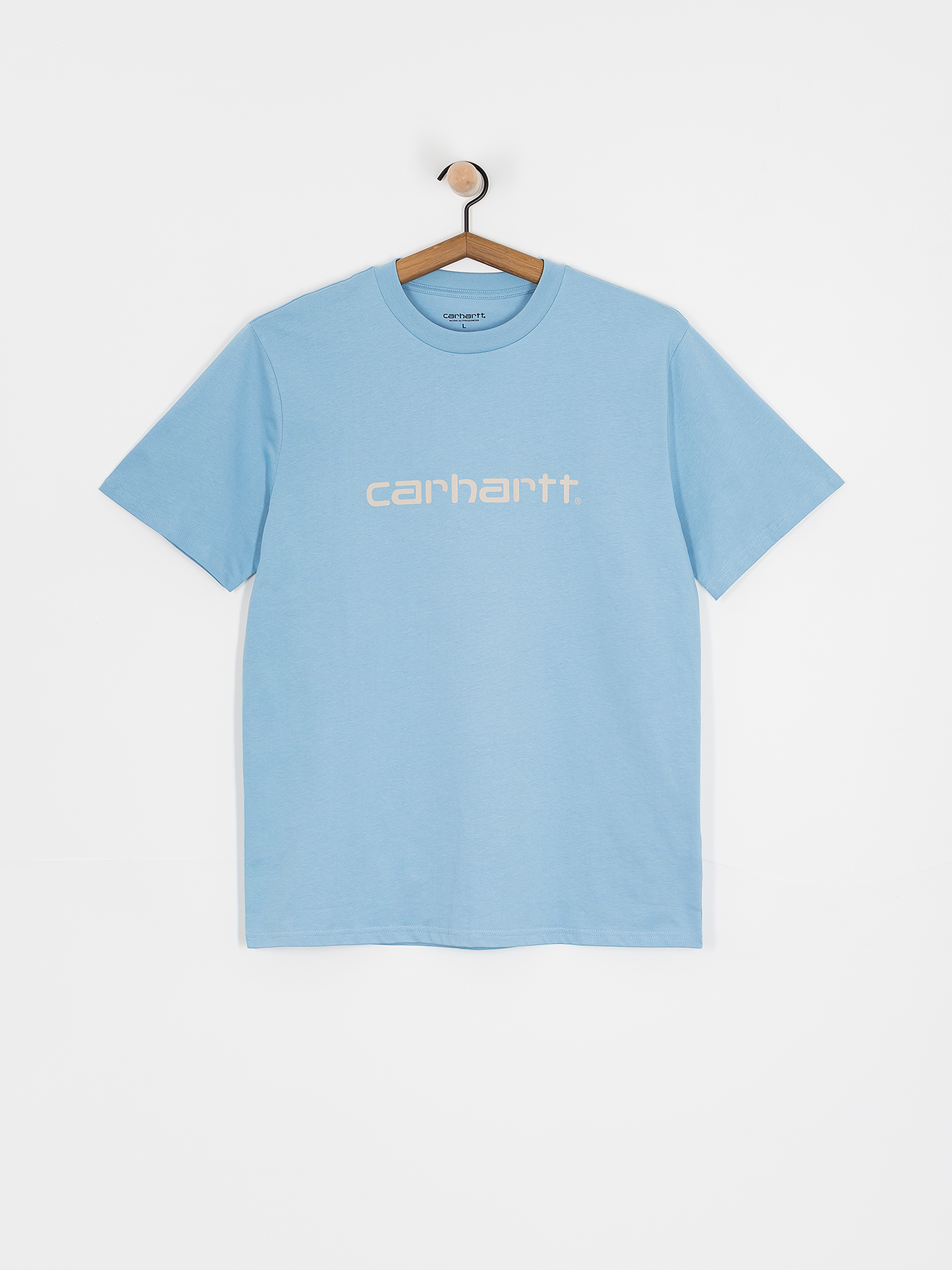 T-shirt Carhartt WIP Script (bluebird/fleur de sel)