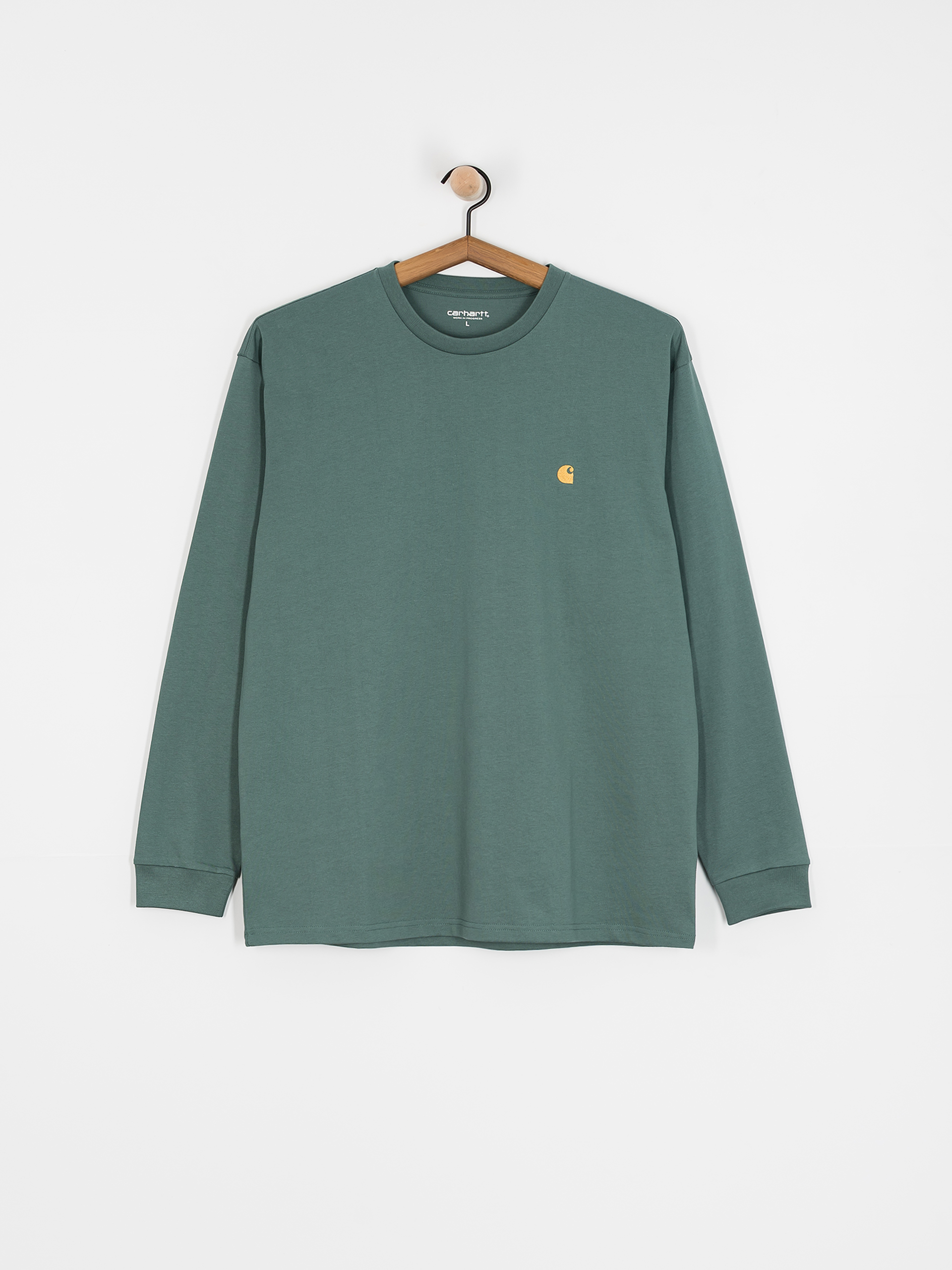 Longsleeve Carhartt WIP Chase (silver pine/gold)