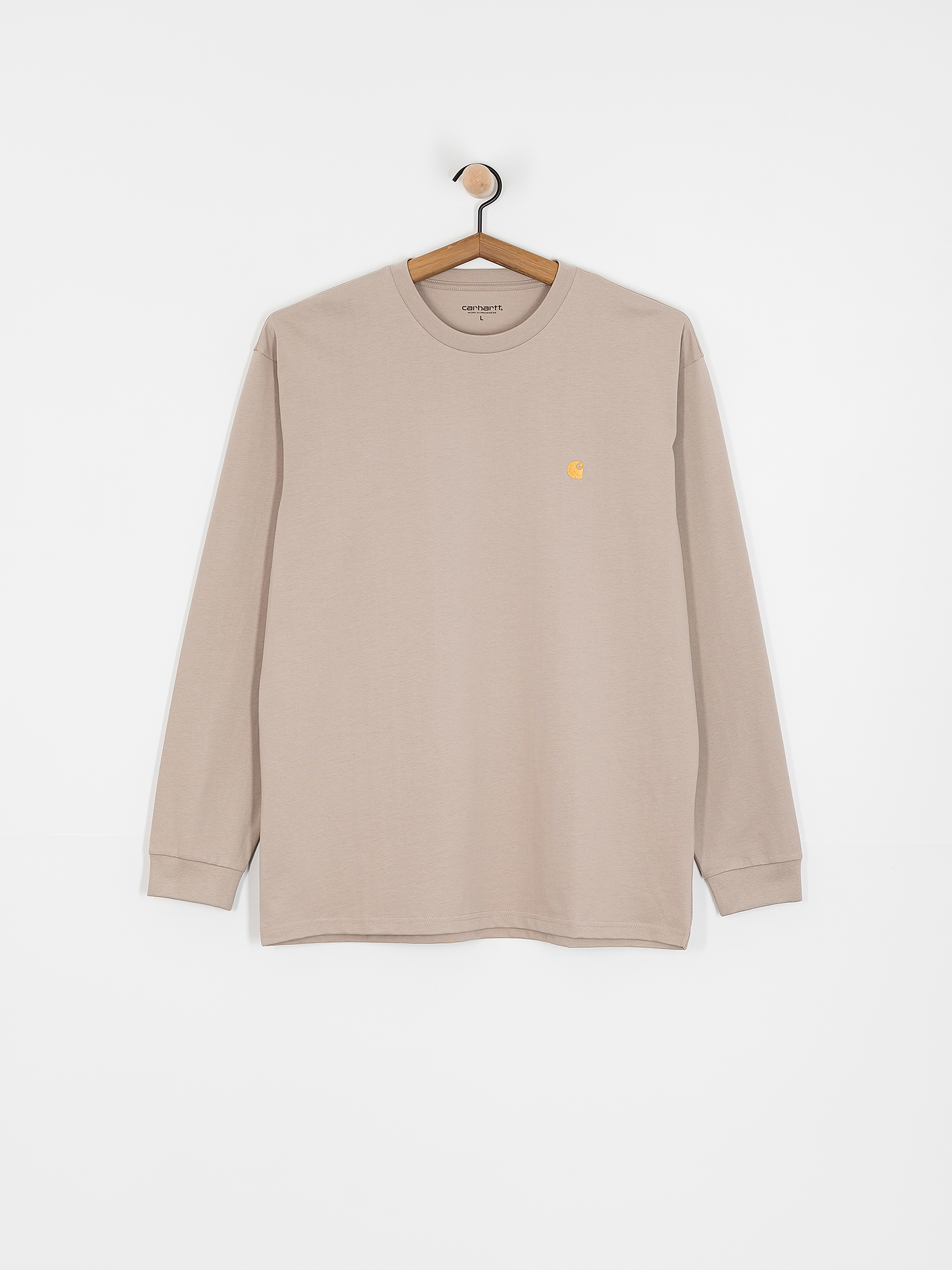 Longsleeve Carhartt WIP Chase (dusky beige/gold)