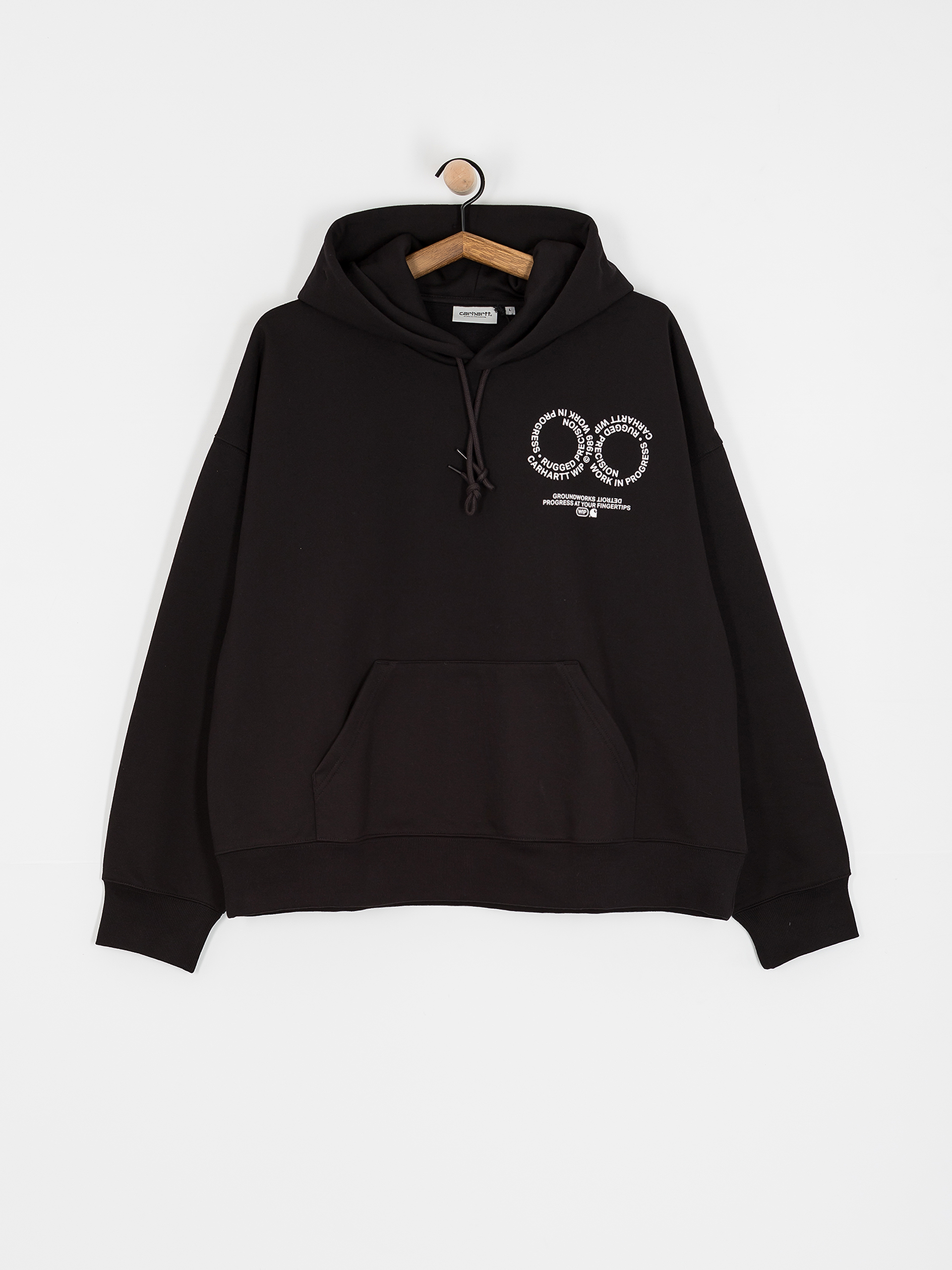 Bluza z kapturem Carhartt WIP Rotation HD (black/white)