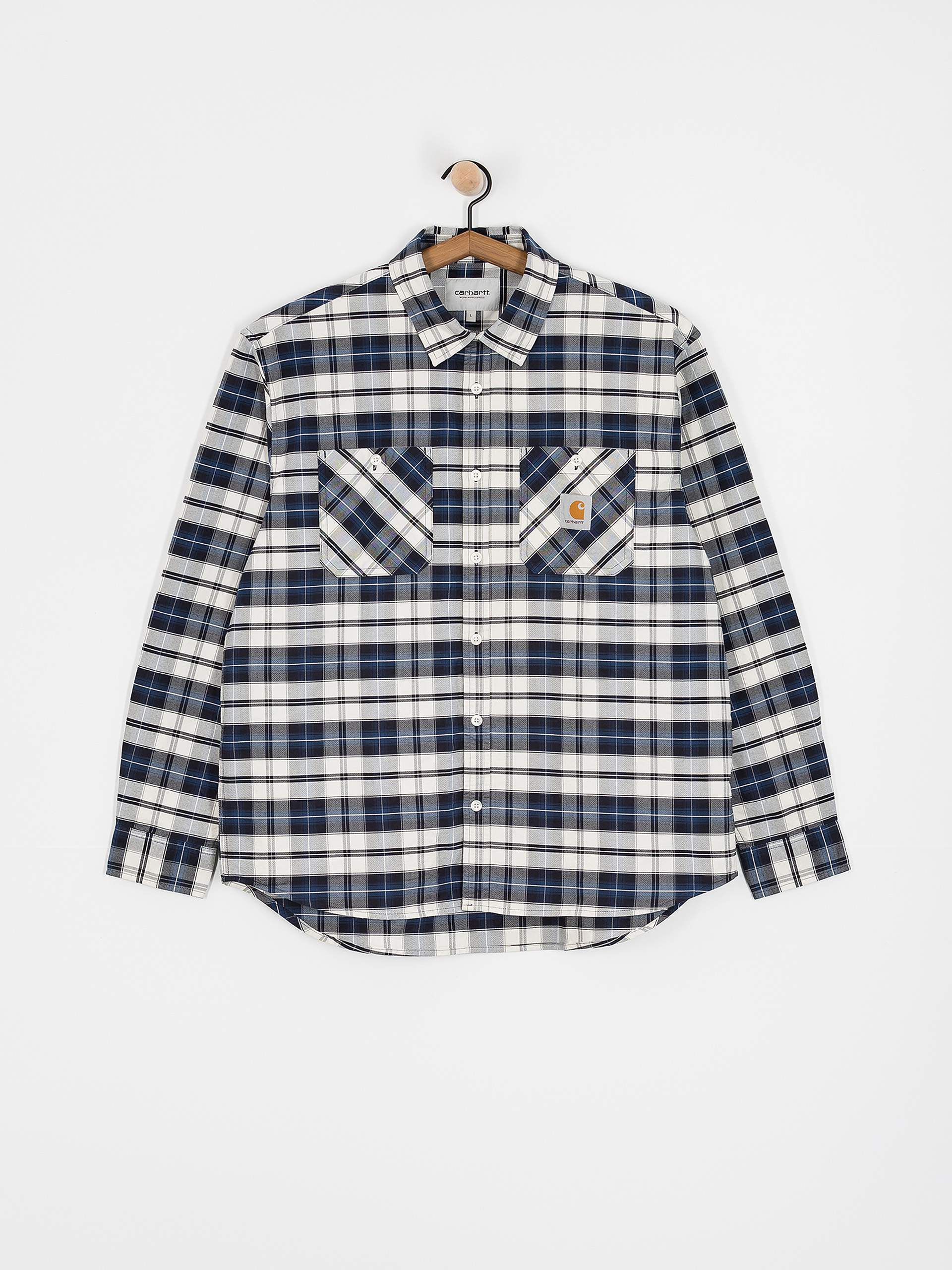 Koszula Carhartt WIP Tarbell (tarbell check/dark navy/white)