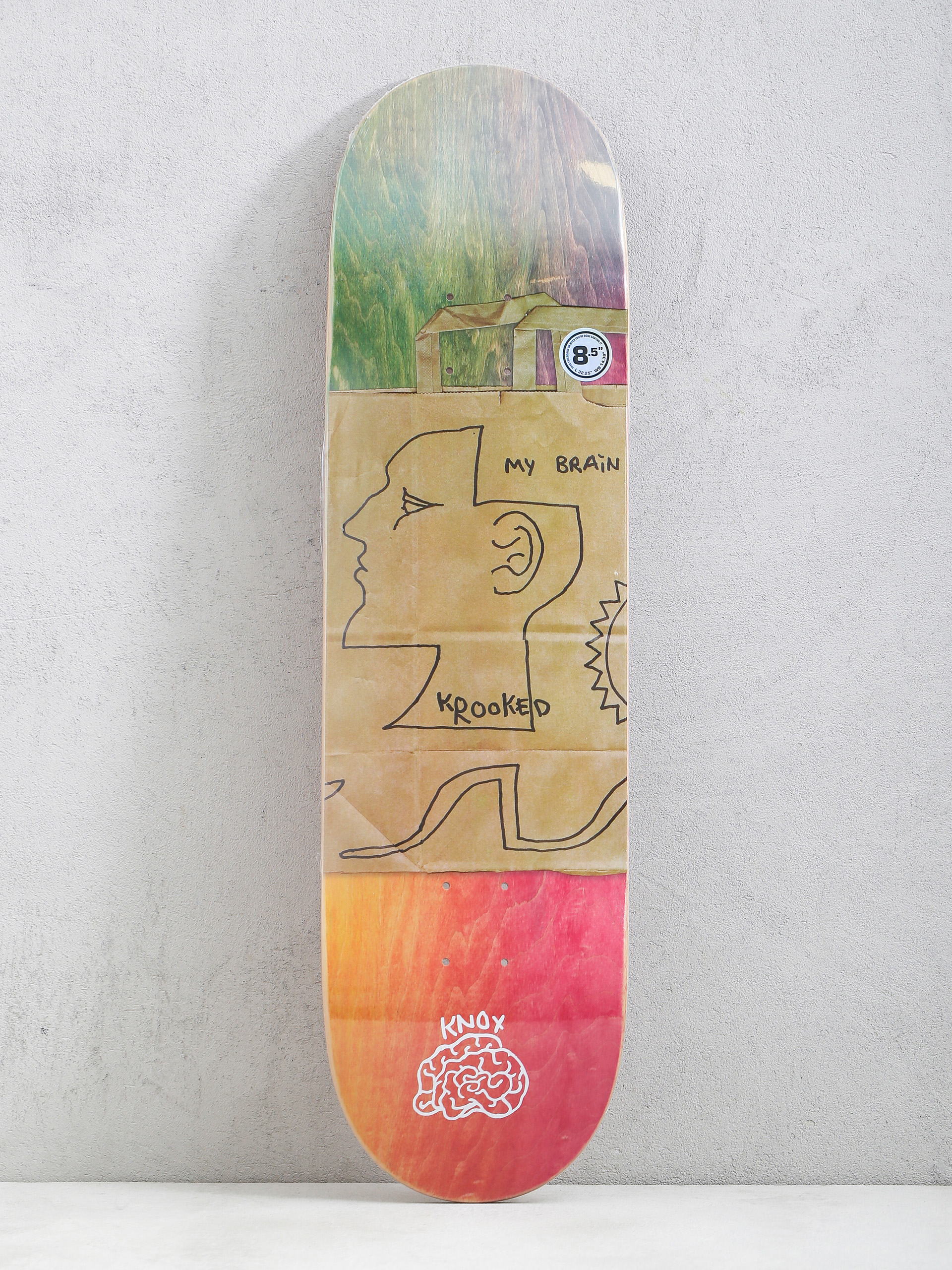 Deck Krooked Knox Toms Brain (green/brown/red)