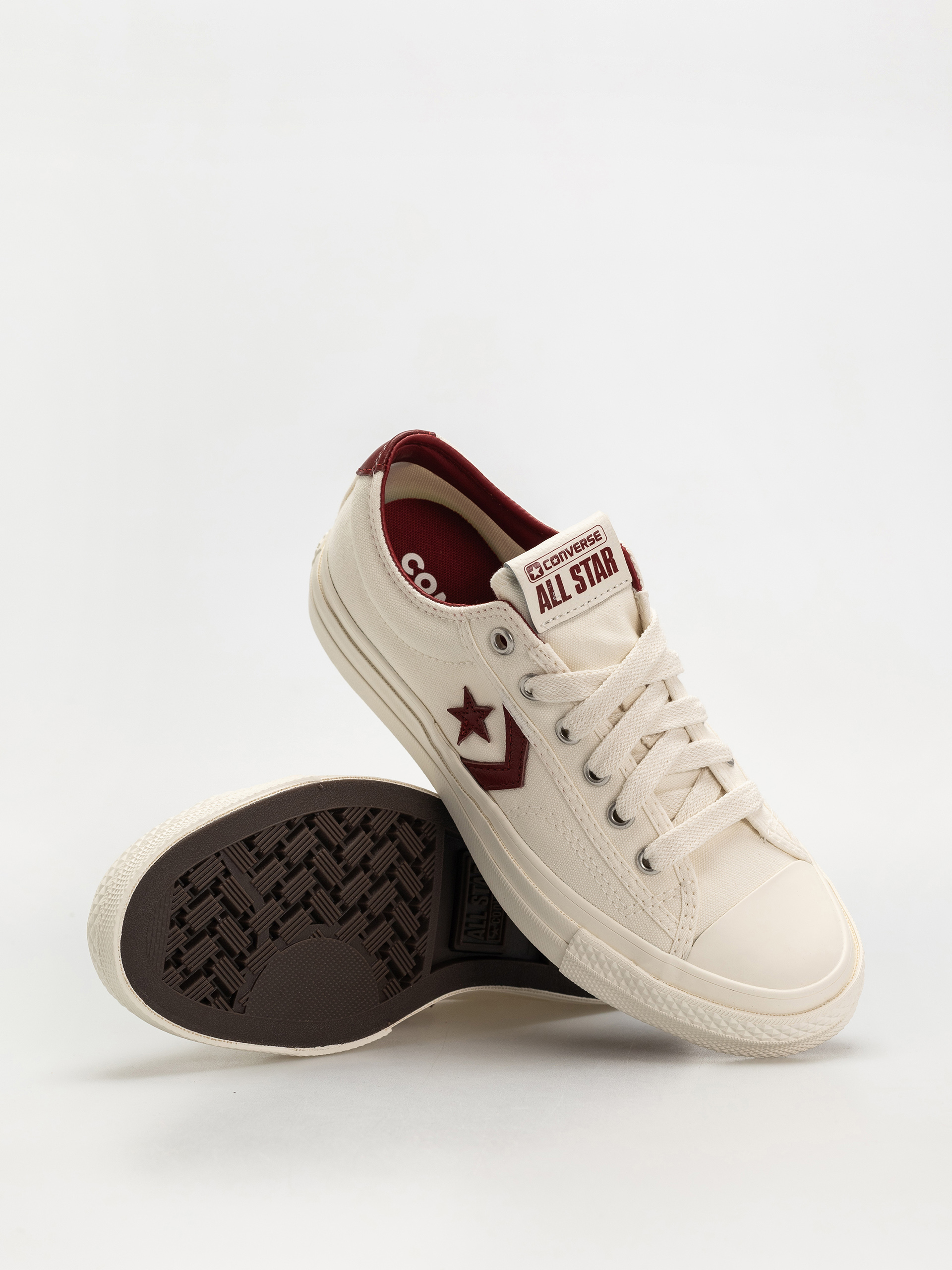 Buty Converse Star Player 76 Ox (egret/egret/park red)