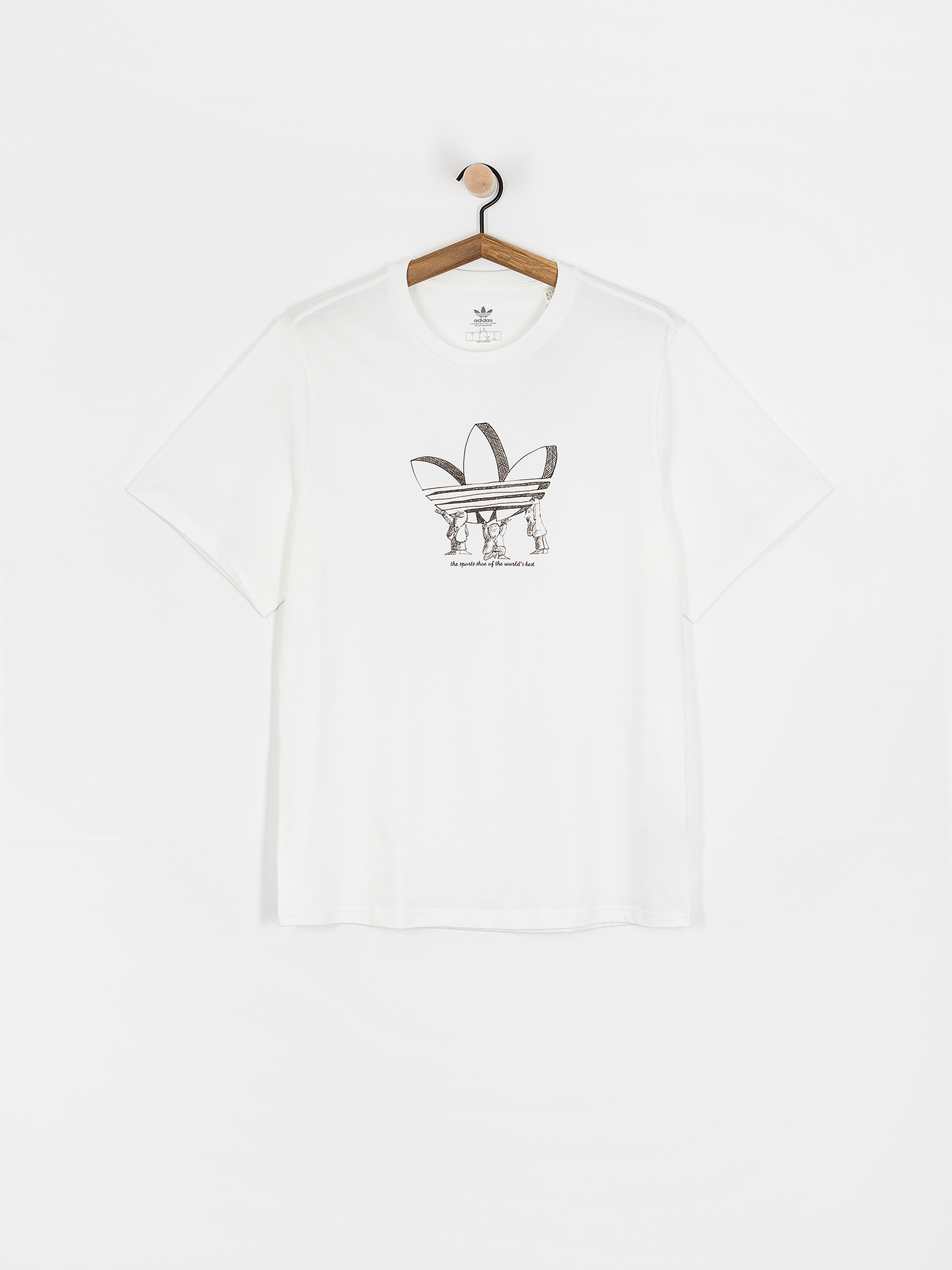 T-shirt adidas Tref Lift (white/dbrown)