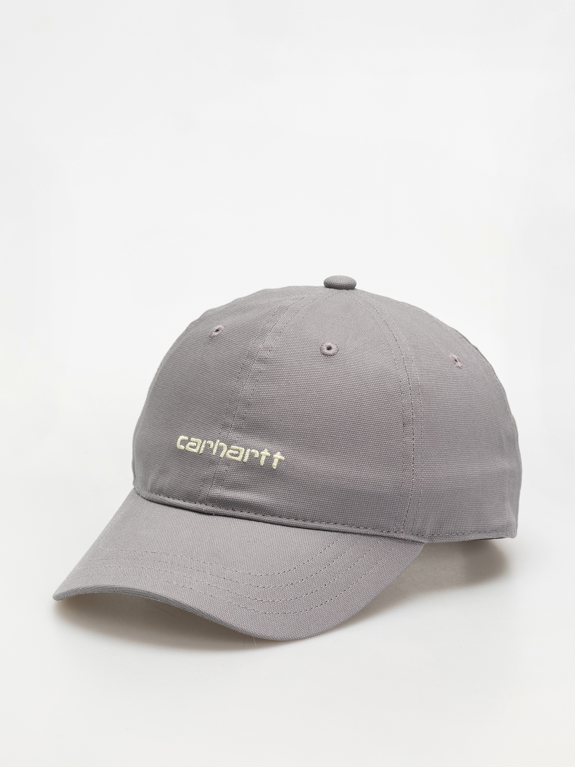 Czapka z daszkiem Carhartt WIP Canvas Script (yosemite/air green)