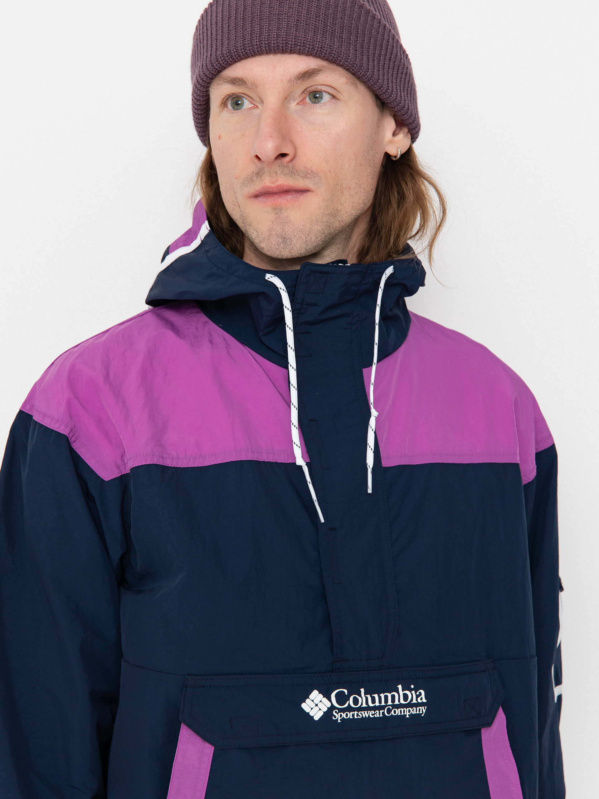 Kurtka Columbia Challenger Windbreaker Anorak (coll navy/razz)