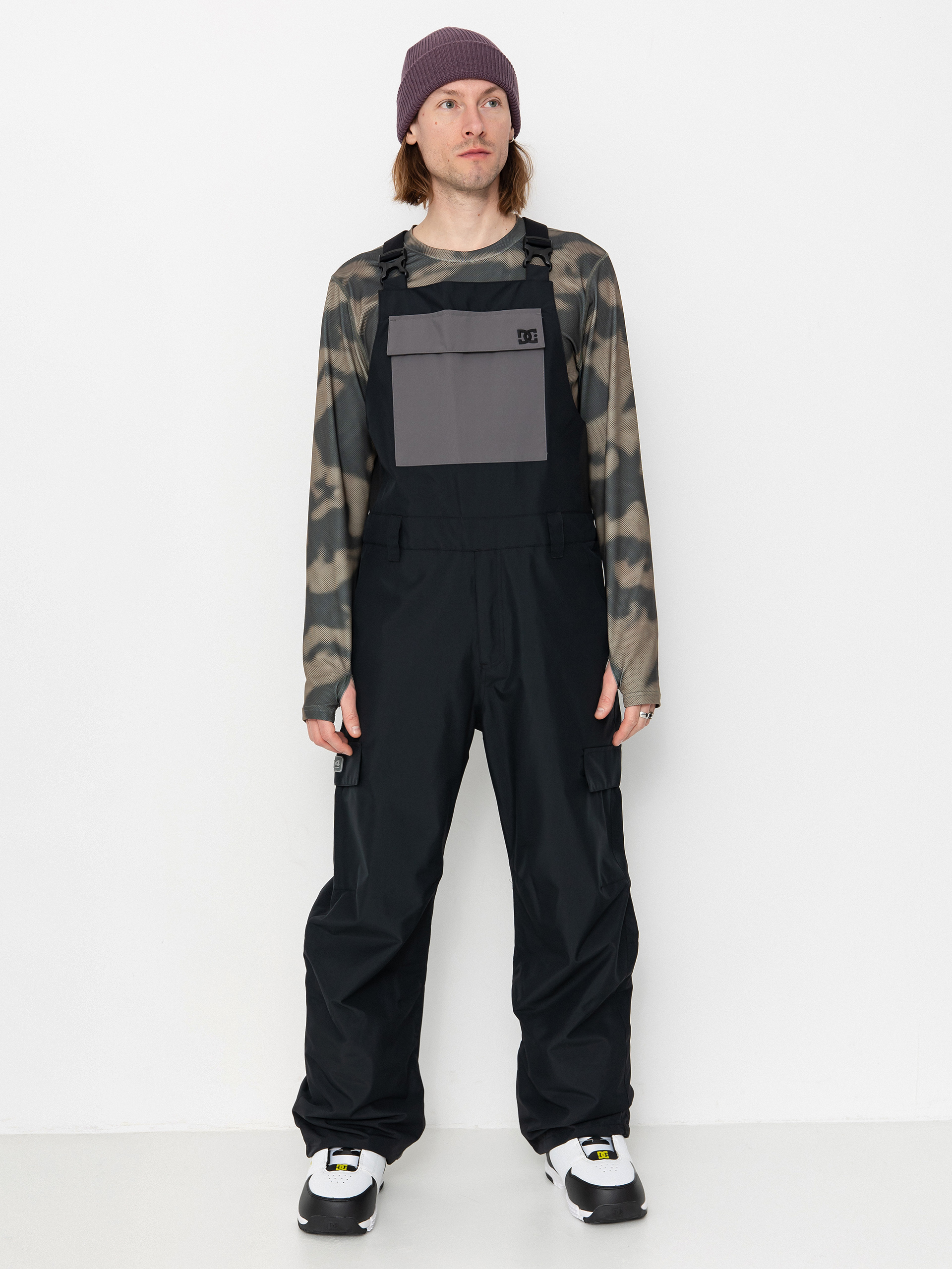 Męskie Spodnie snowboardowe DC Docile Bib (black)