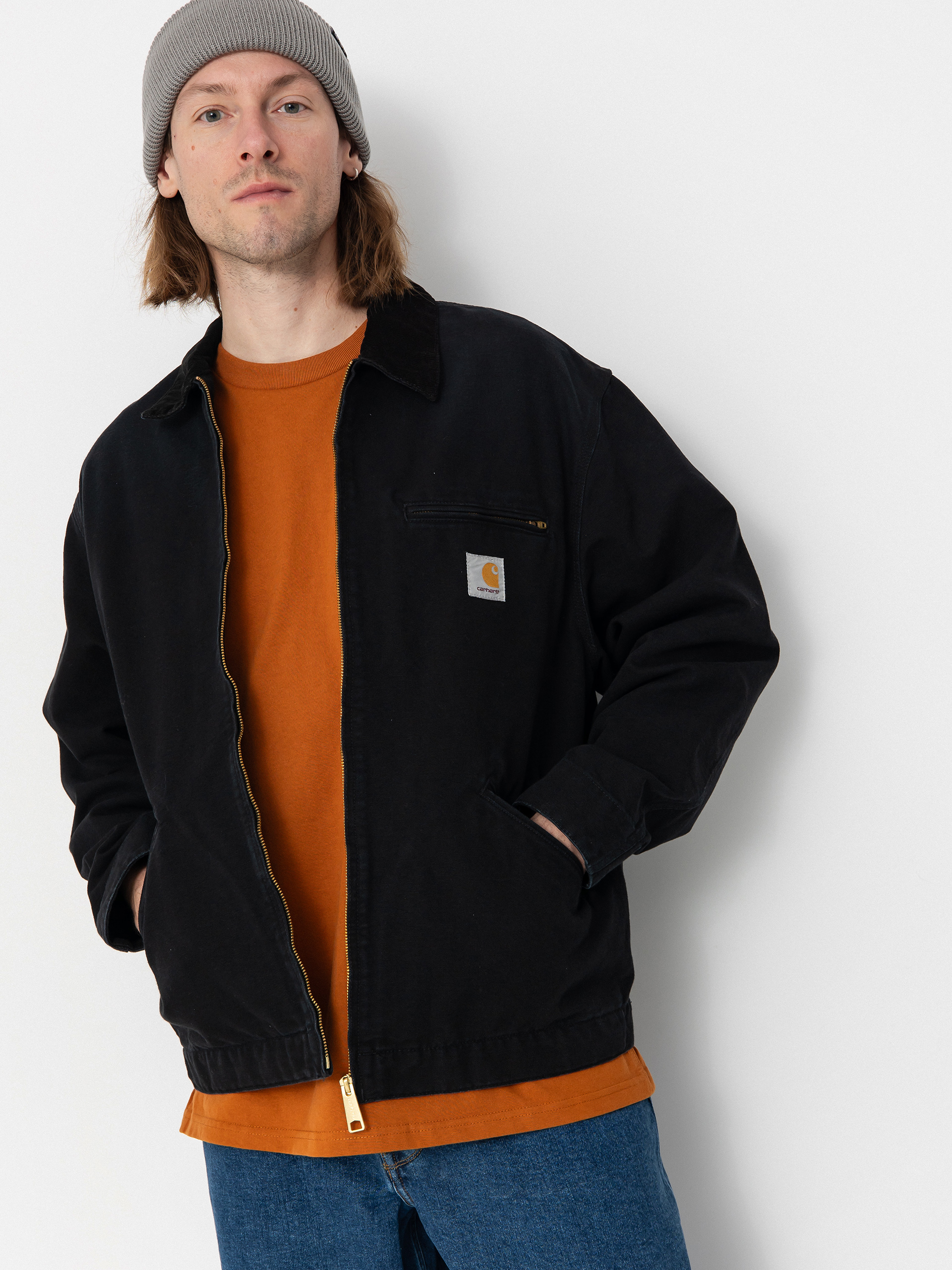 Carhartt ブラック デトロイトog XS Kurtka Carhartt WIP OG Detroit - czarny (black/black)