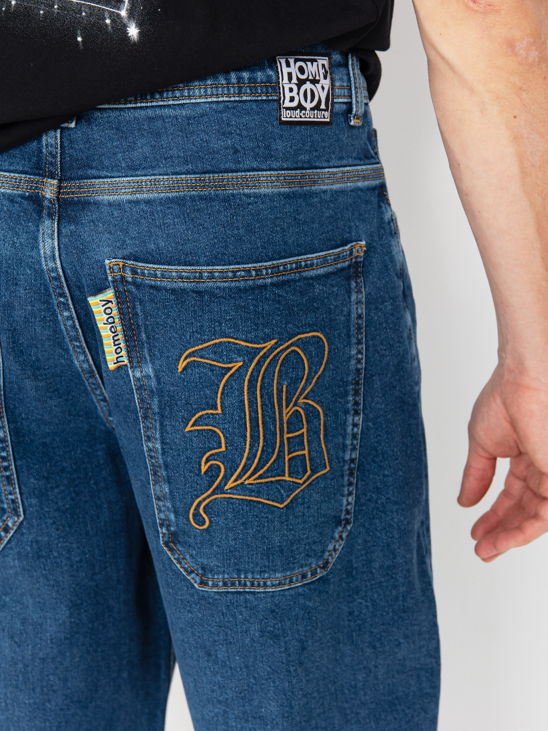 Spodnie Homeboy X Tra Monster Gothic Denim (washed blue)
