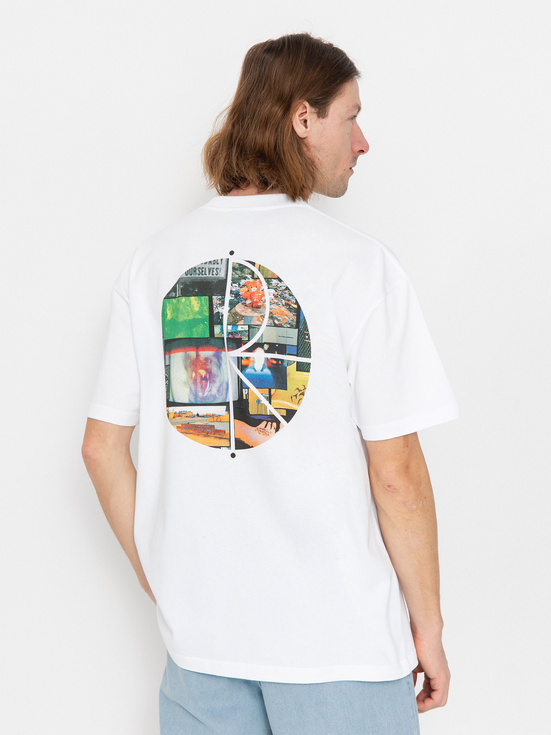 T-shirt Polar Skate Fill Logo Ourselves Collage (white)