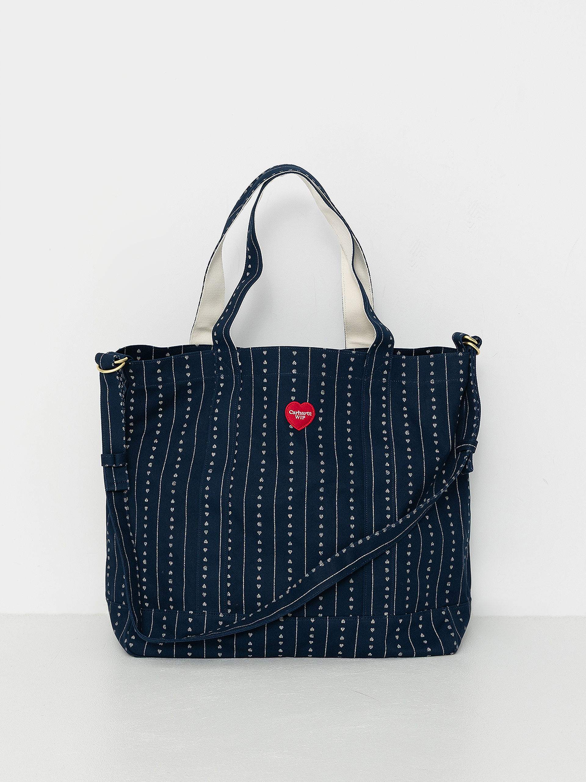 Torba Carhartt WIP Drewe Tote (heart c pinstripe/ink/natural)