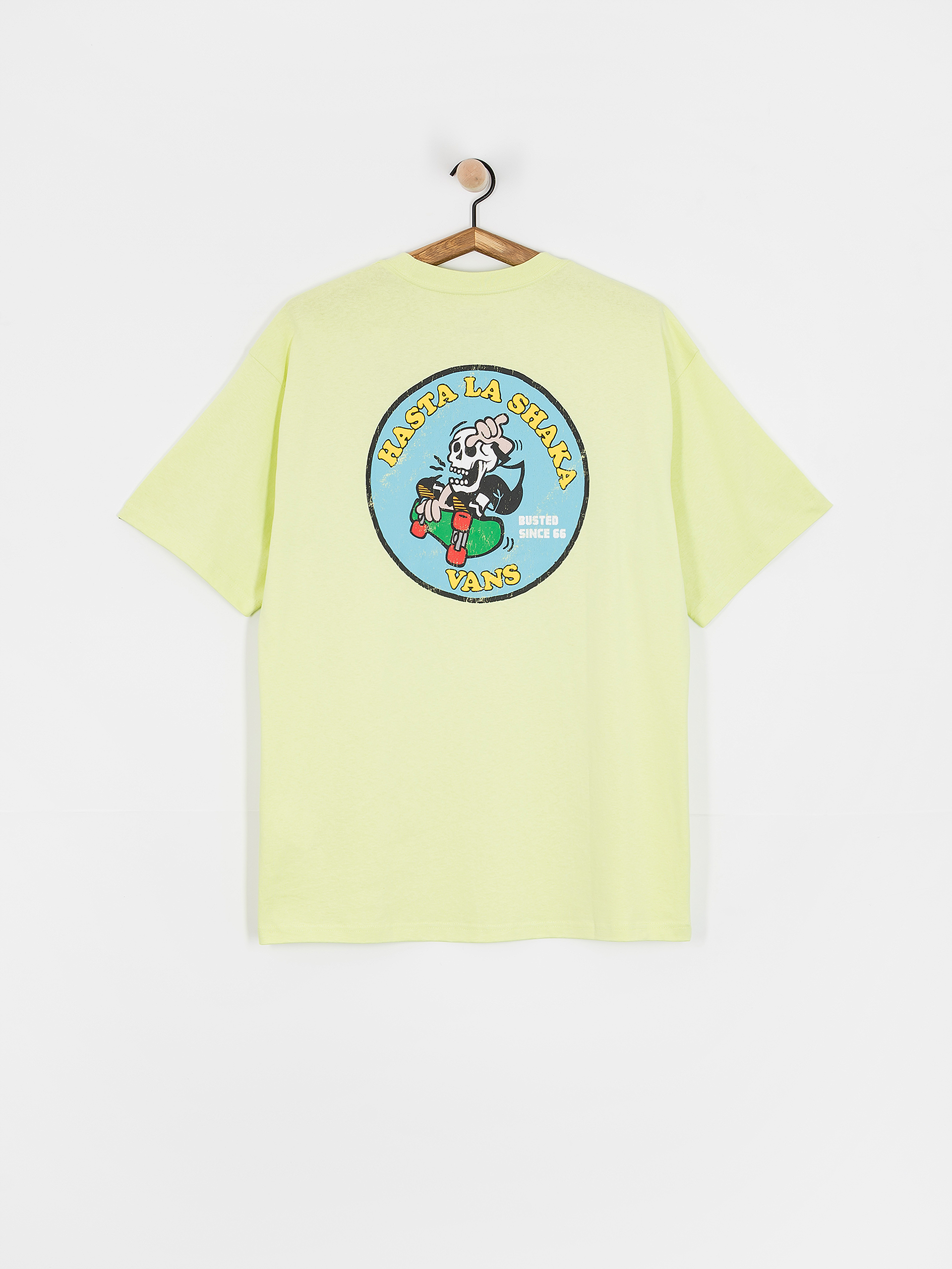 T-shirt Vans Skull La Shaka Loose (shadow lime)