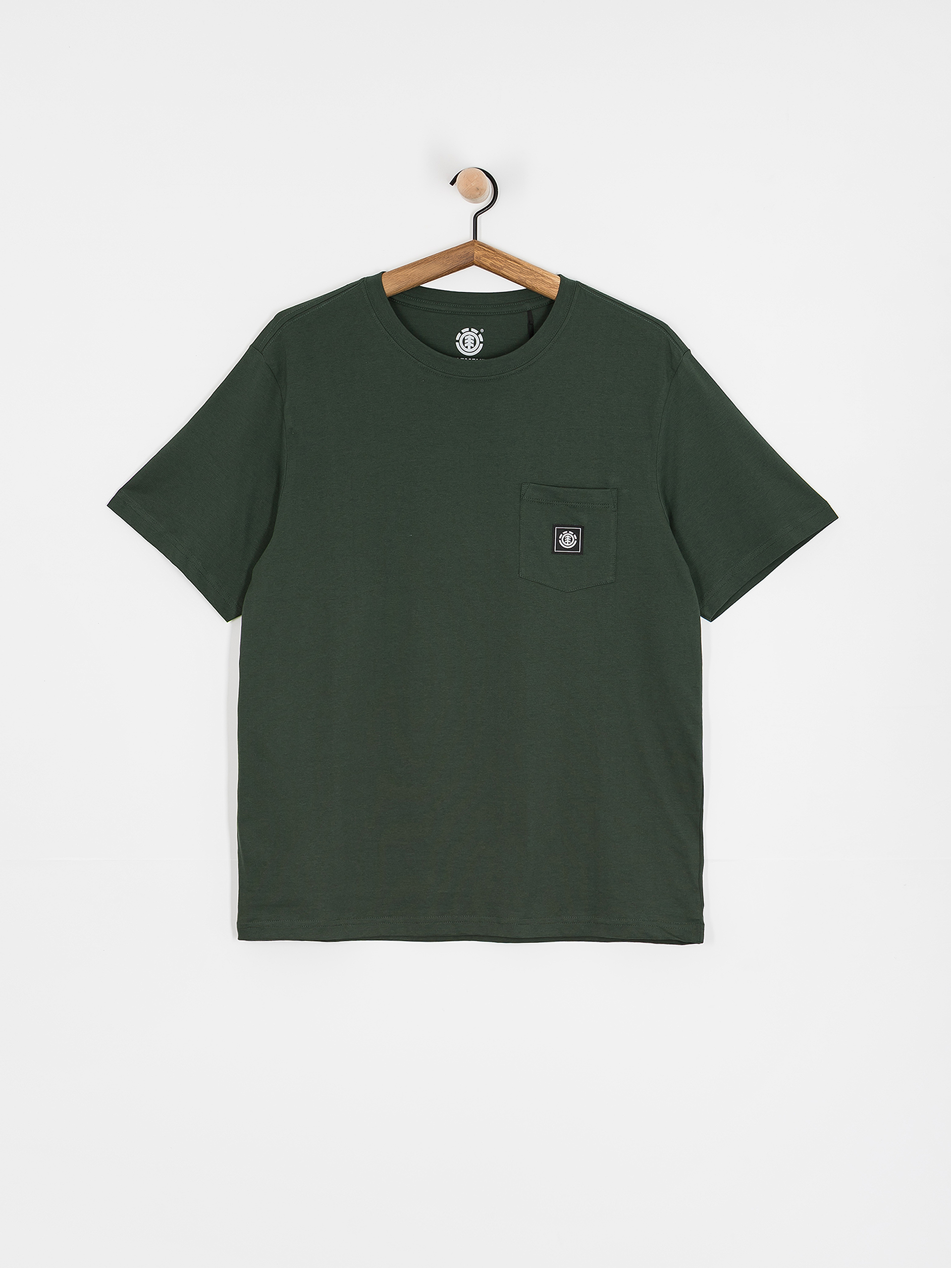 T-shirt Element Basic Pocket Label (deep forest)