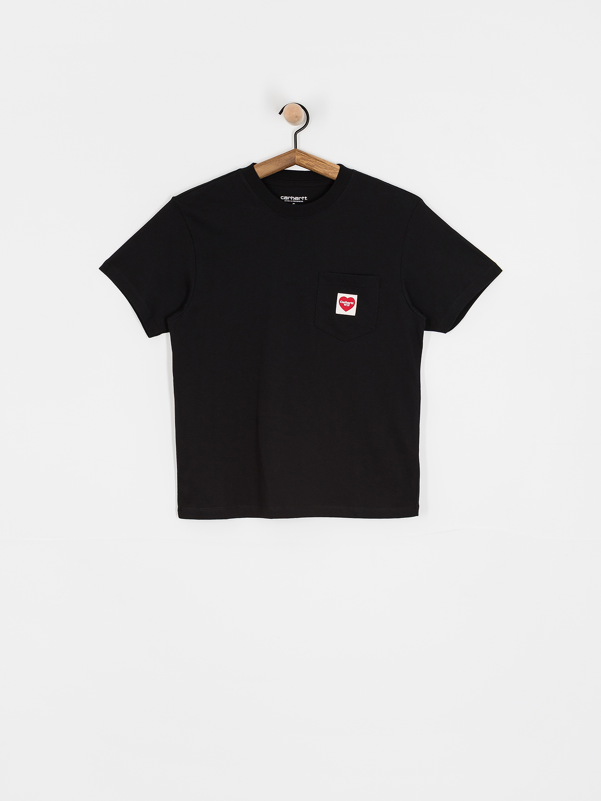 T-shirt Carhartt WIP Pocket Heart Wmn (black/red)