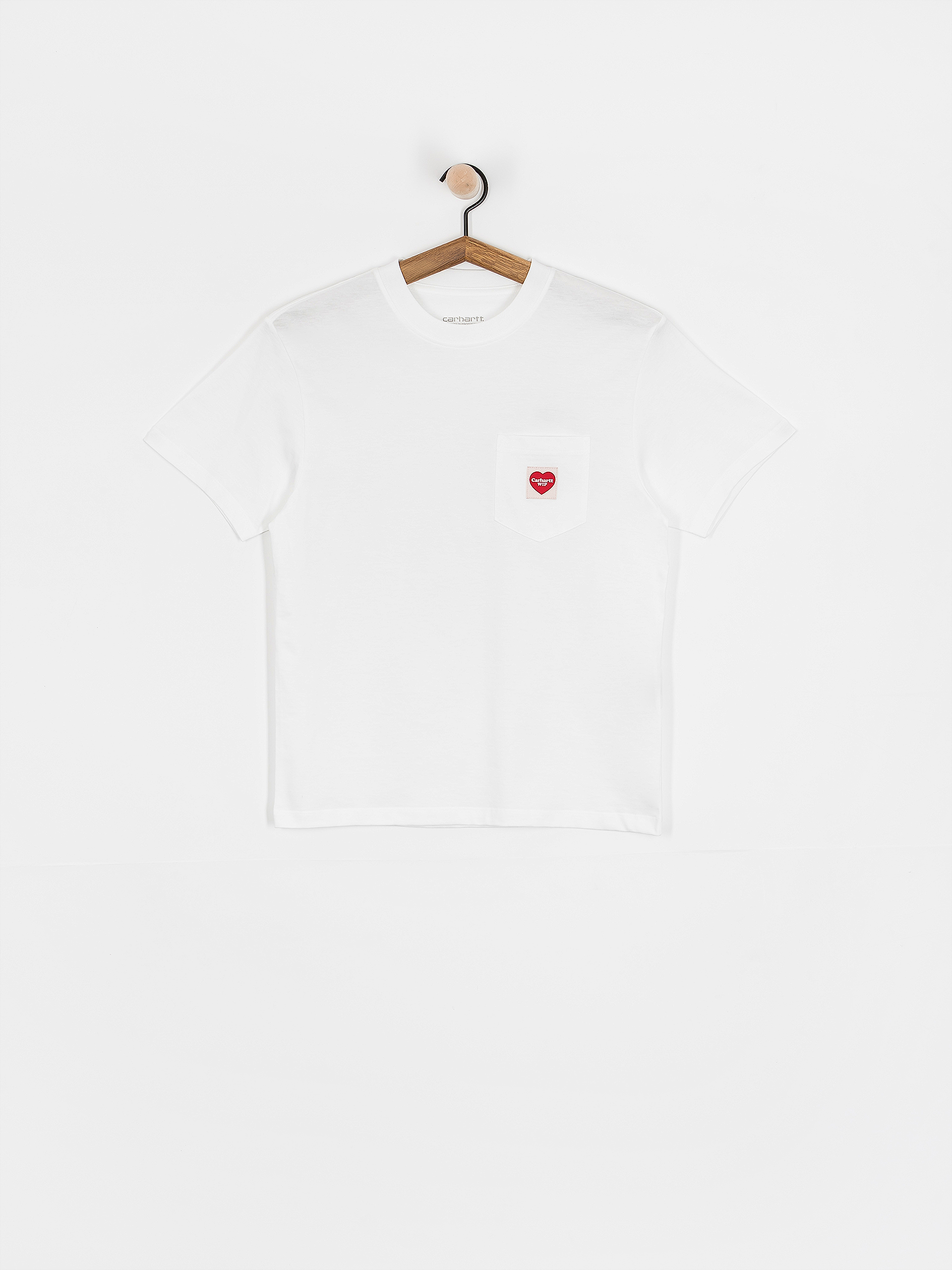 T-shirt Carhartt WIP Pocket Heart Wmn (white/red)