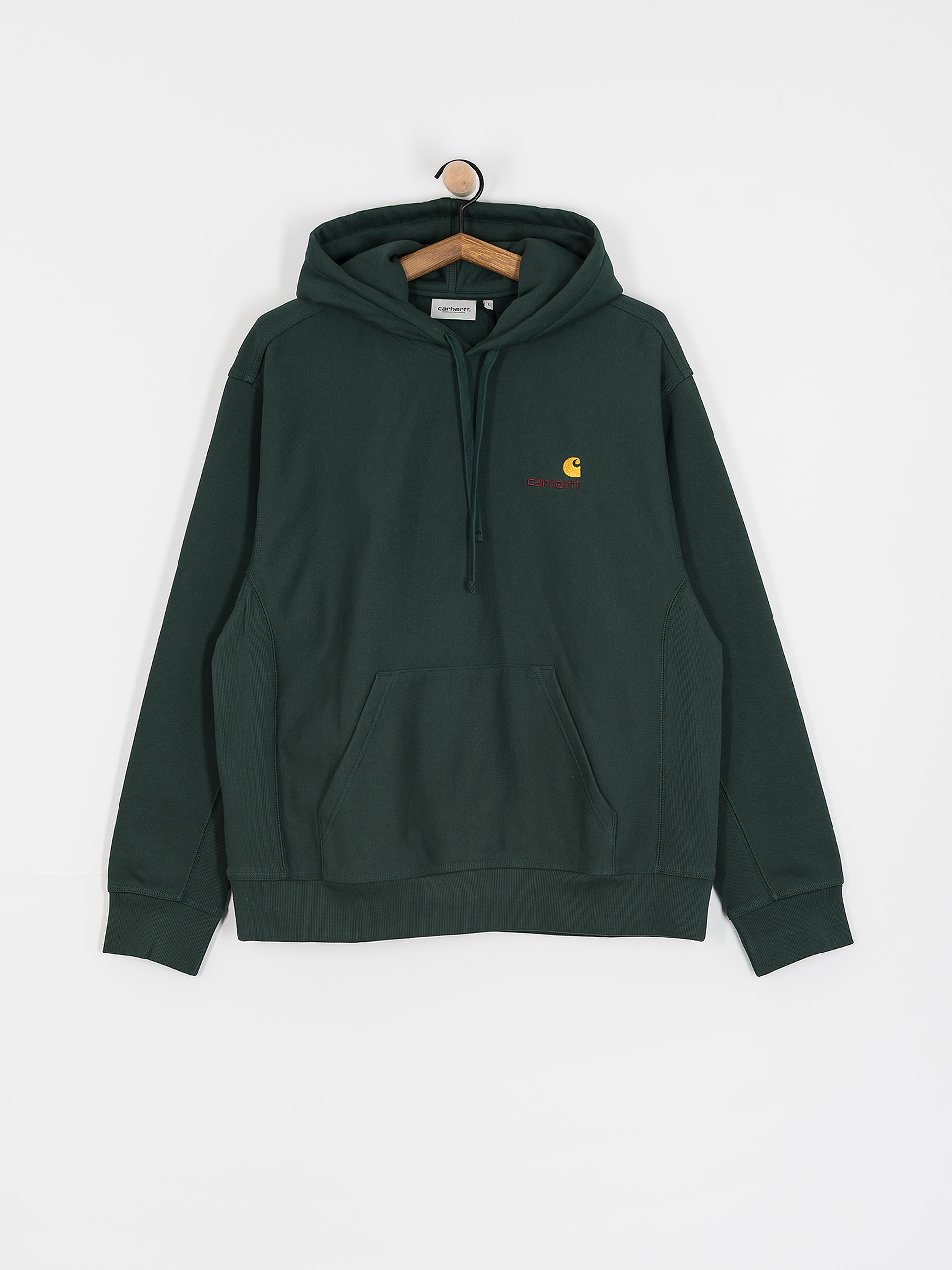 Bluza z kapturem Carhartt WIP American Script HD (conifer)