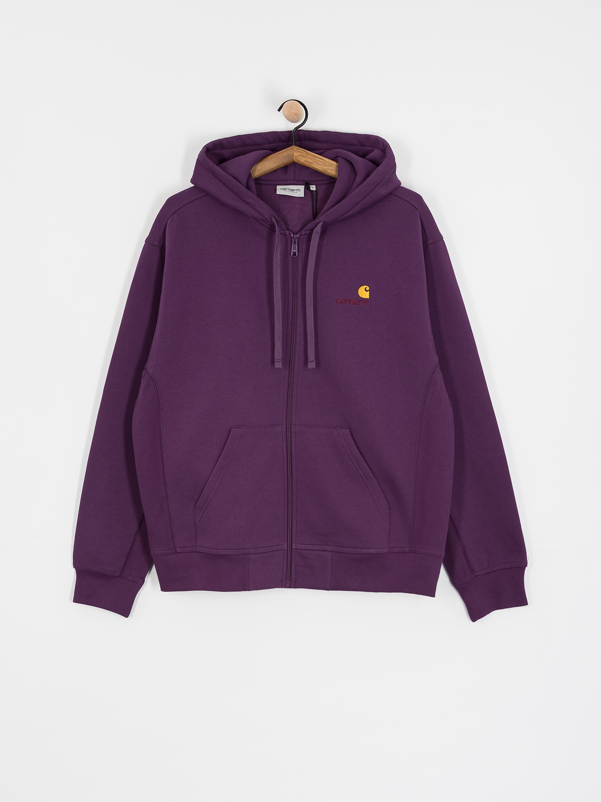 Bluza z kapturem Carhartt WIP American Script ZHD (huckleberry)