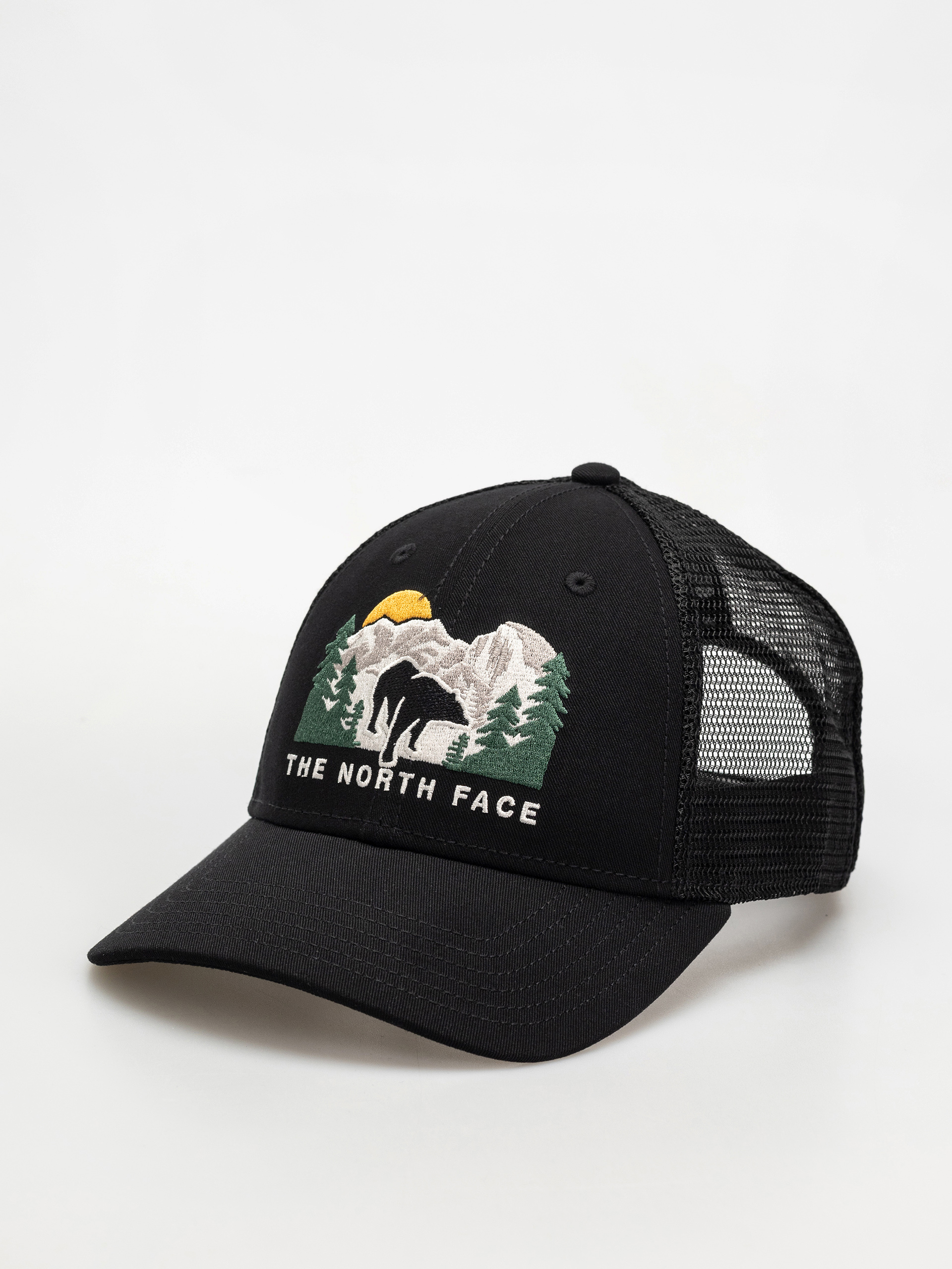 Czapka z daszkiem The North Face Embroidered Mudder Trucker (tnf black/tnf black/bear green)