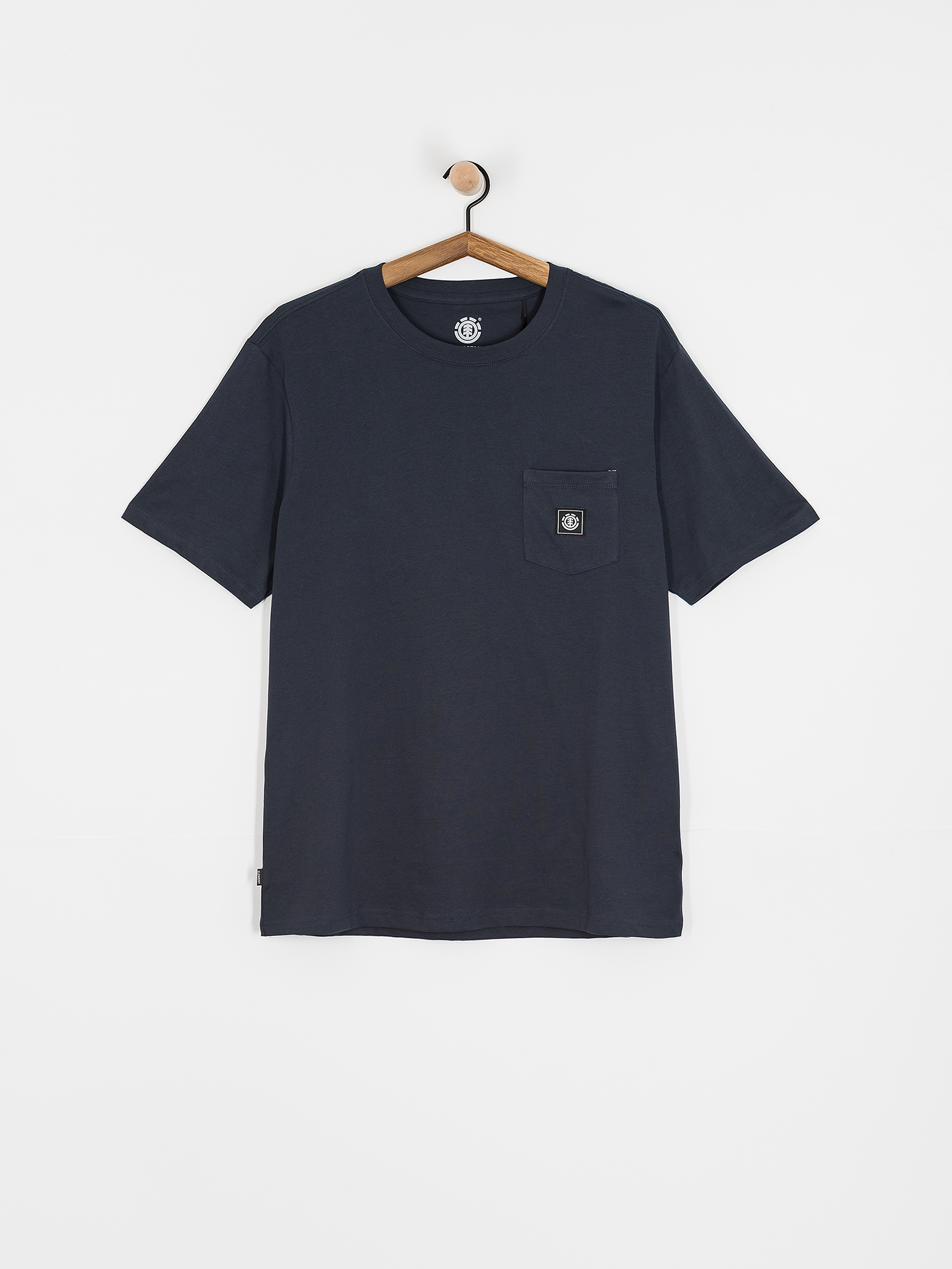 T-shirt Element Basic Pocket Label - granatowy (eclipse navy)