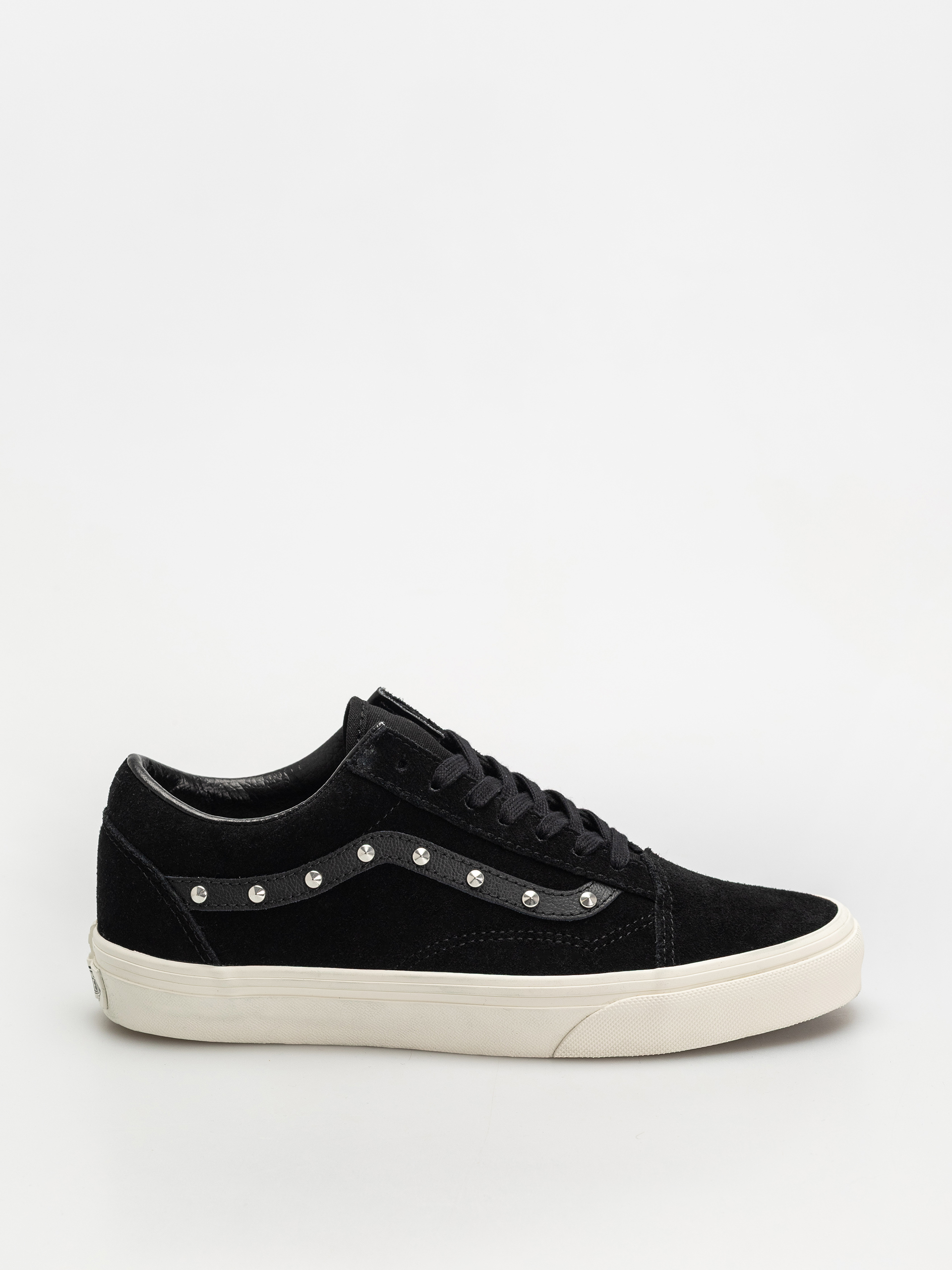 VANS★OLD SKOOL★兼用★LEATHER BLACK/TRUE WHITE Buty Vans Old Skool Stackform - czarny (leather black/true