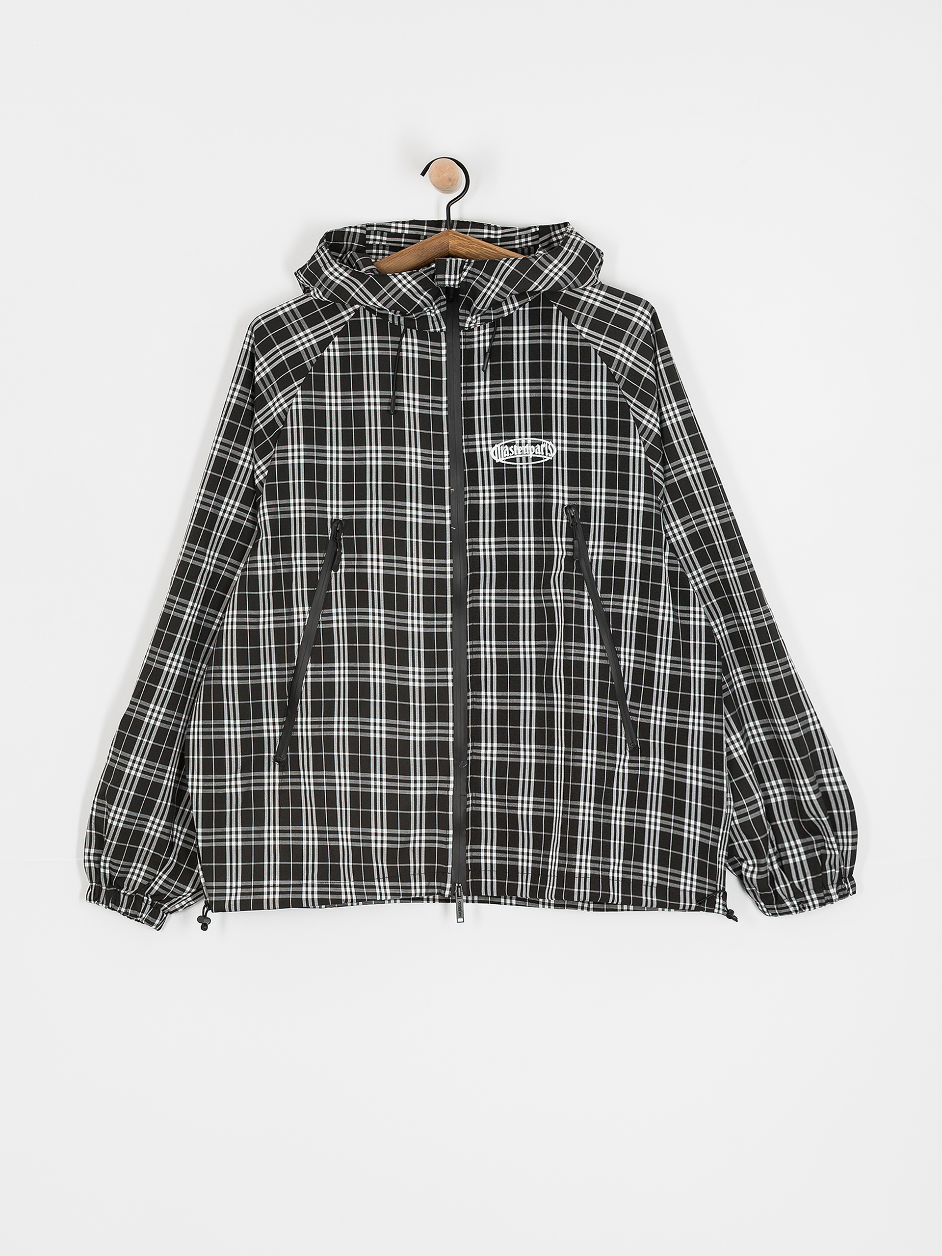 Kurtka Wasted Paris Yard Tartan Windbreaker (black/white)