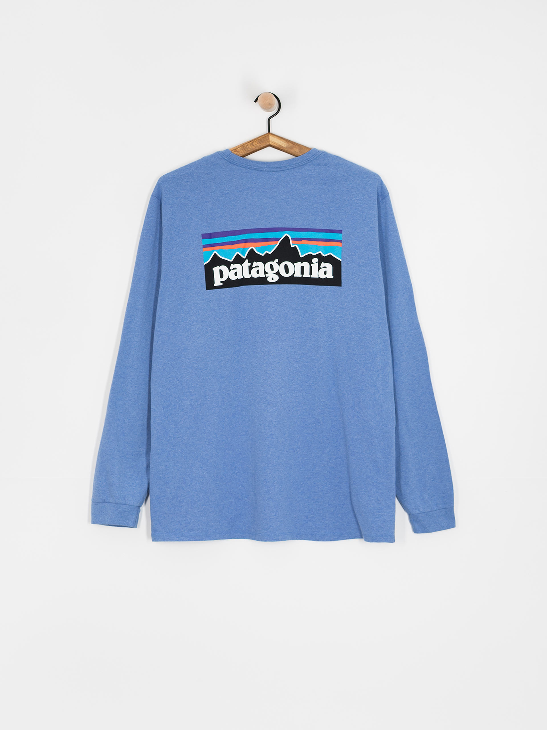 Longsleeve Patagonia P 6 Logo Responsibili (abundant blue)