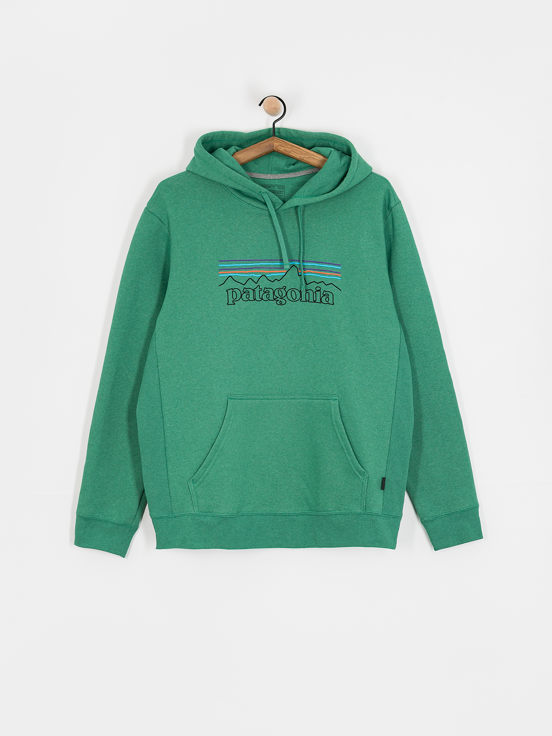 Bluza z kapturem Patagonia P 6 Logo Uprisal HD (p-6 outline/heartleaf green)