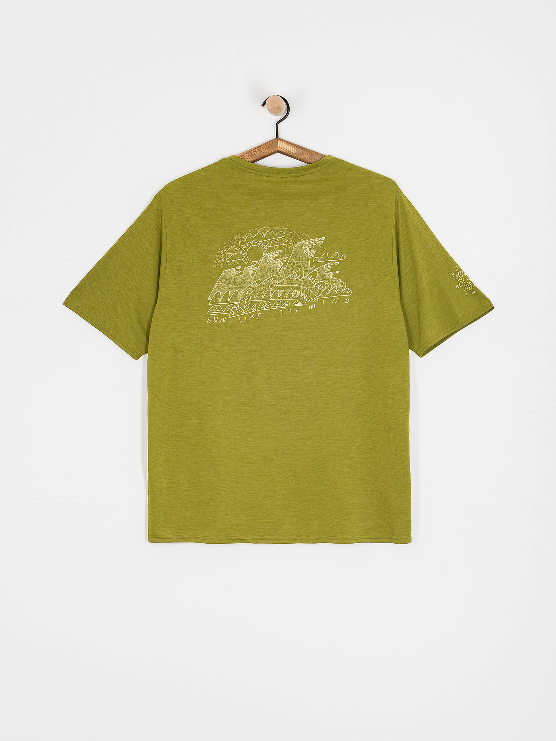 T-shirt Patagonia Cap Cool Daily Graphic (wind runner/graze green x-dye)