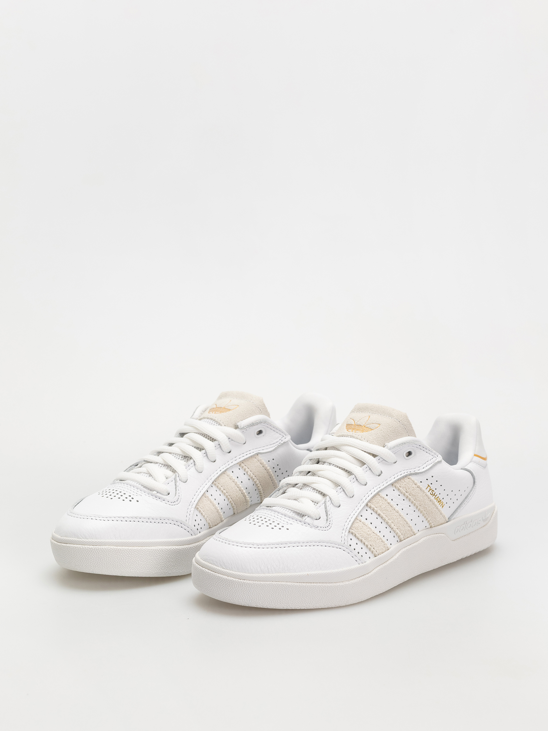 Buty adidas Tyshawn Low (ftwwht/ftwwht/goldmt)