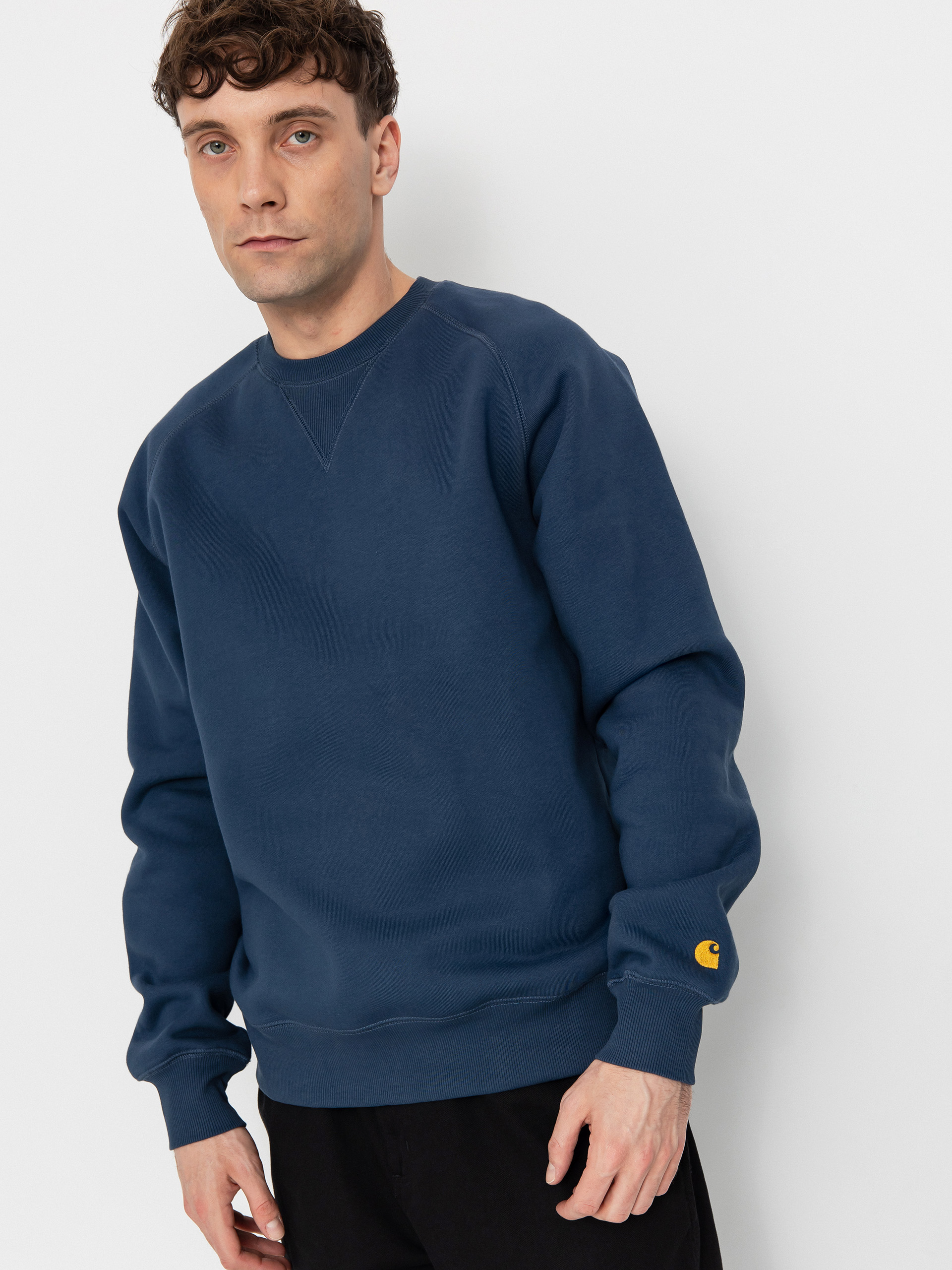 Bluza Carhartt WIP Chase (dusky blue/gold)