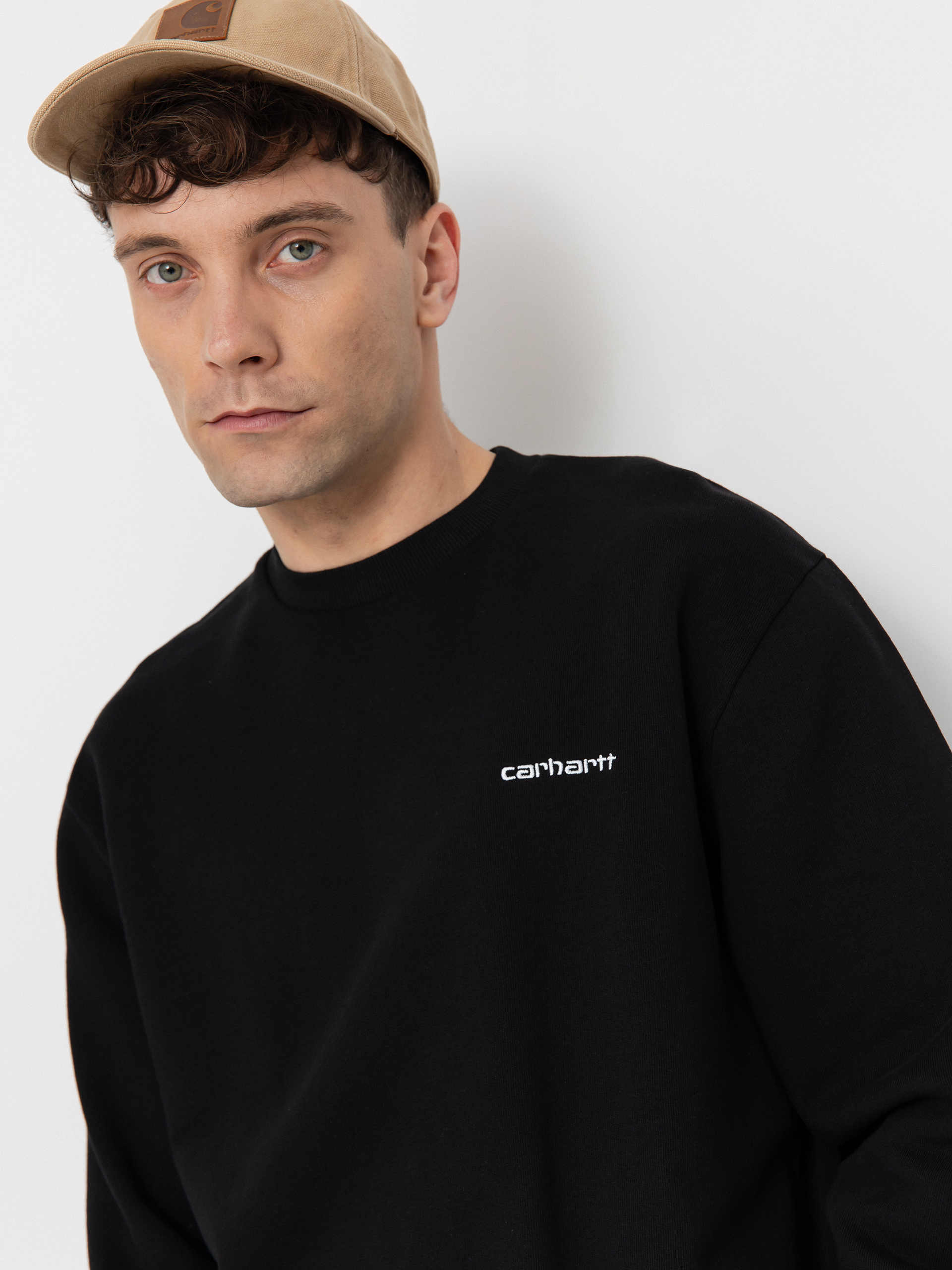 Bluza Carhartt WIP Script Embroidery (black/white)